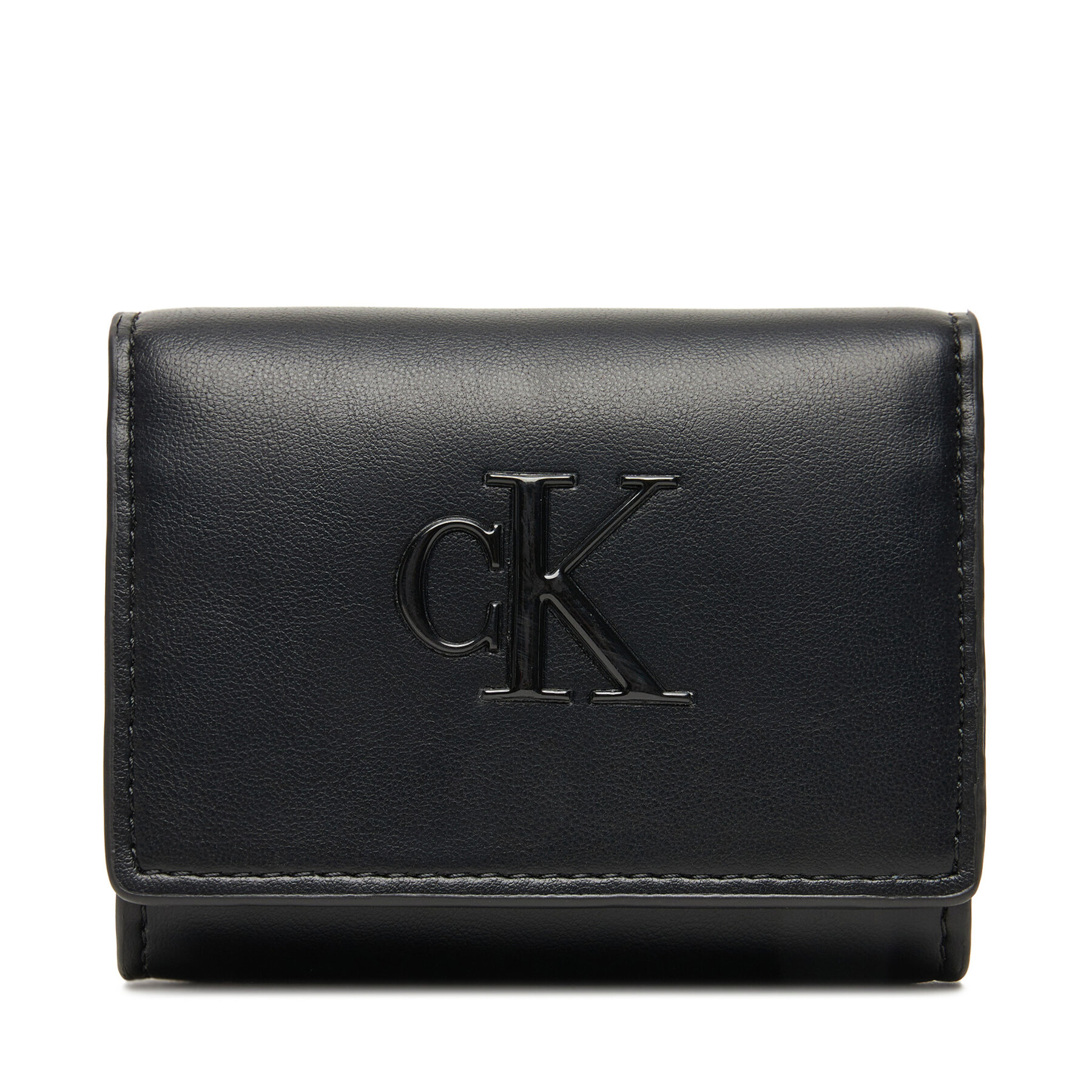 Portofel Mic de Damă Calvin Klein Bold Ck Medium Bifold LV04F1047G Negru