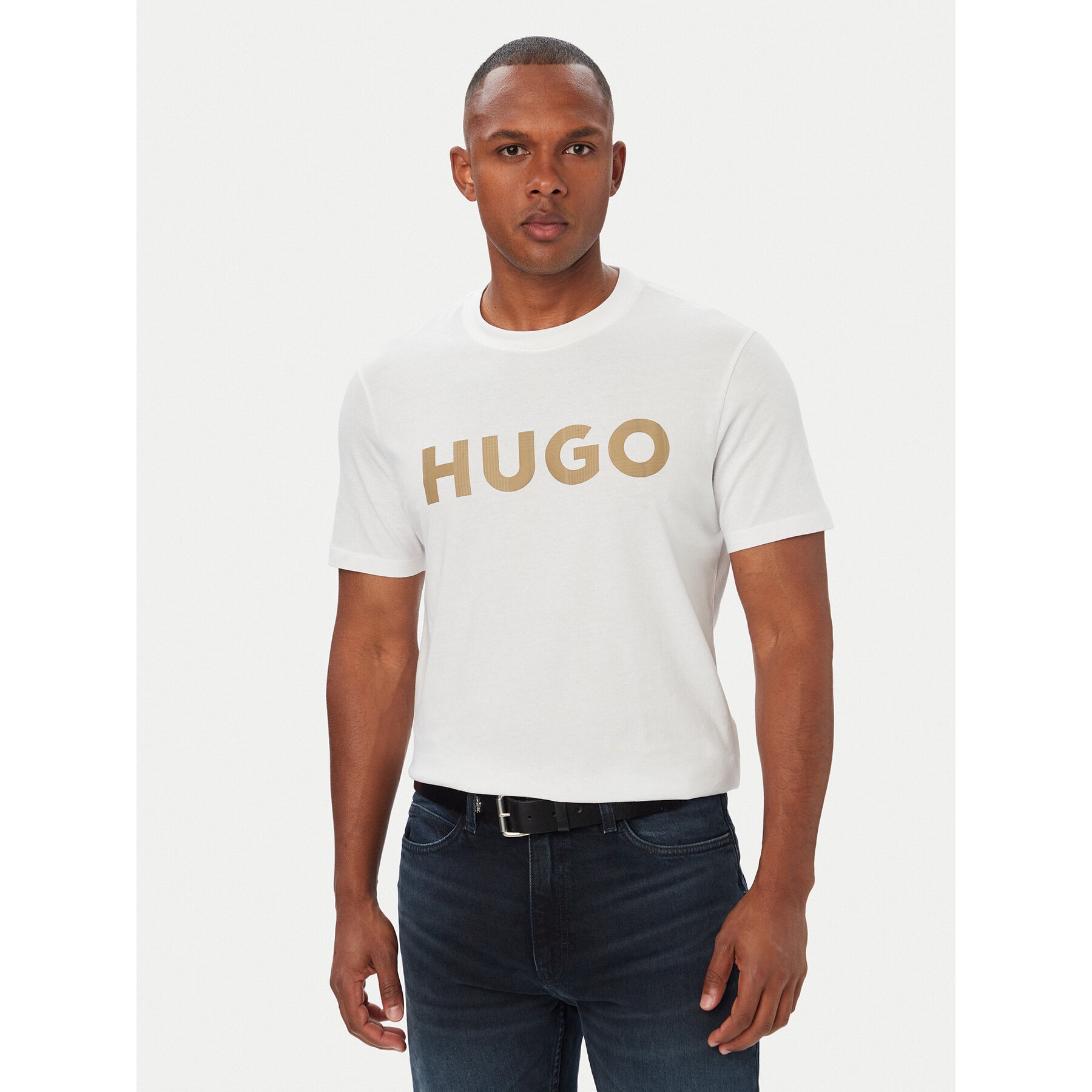 HUGO T-Shirt Dulivio_U263 50564790 Weiß Regular Fit