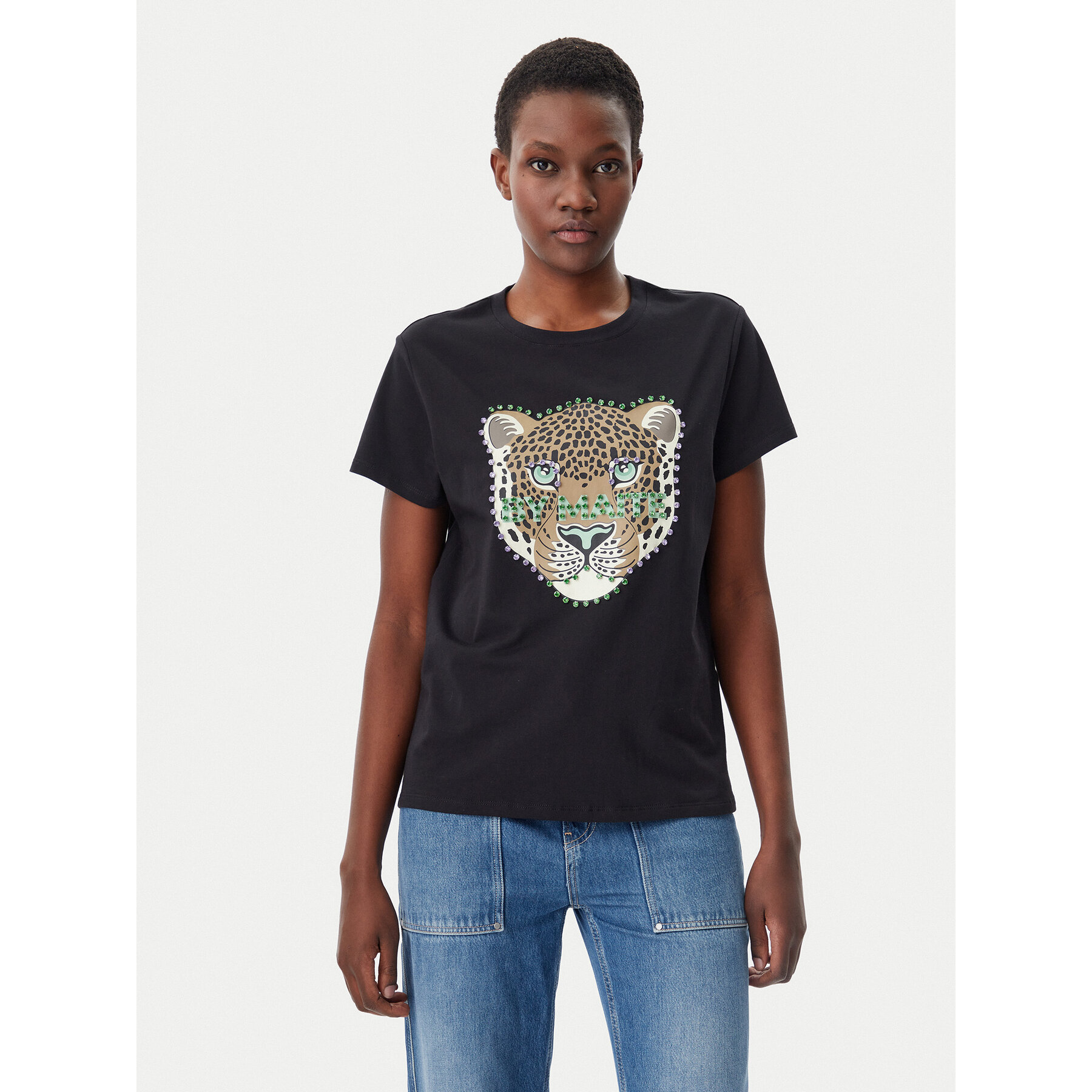 LOLA CASADEMUNT T-shirt MS2515004 Crna Relaxed Fit