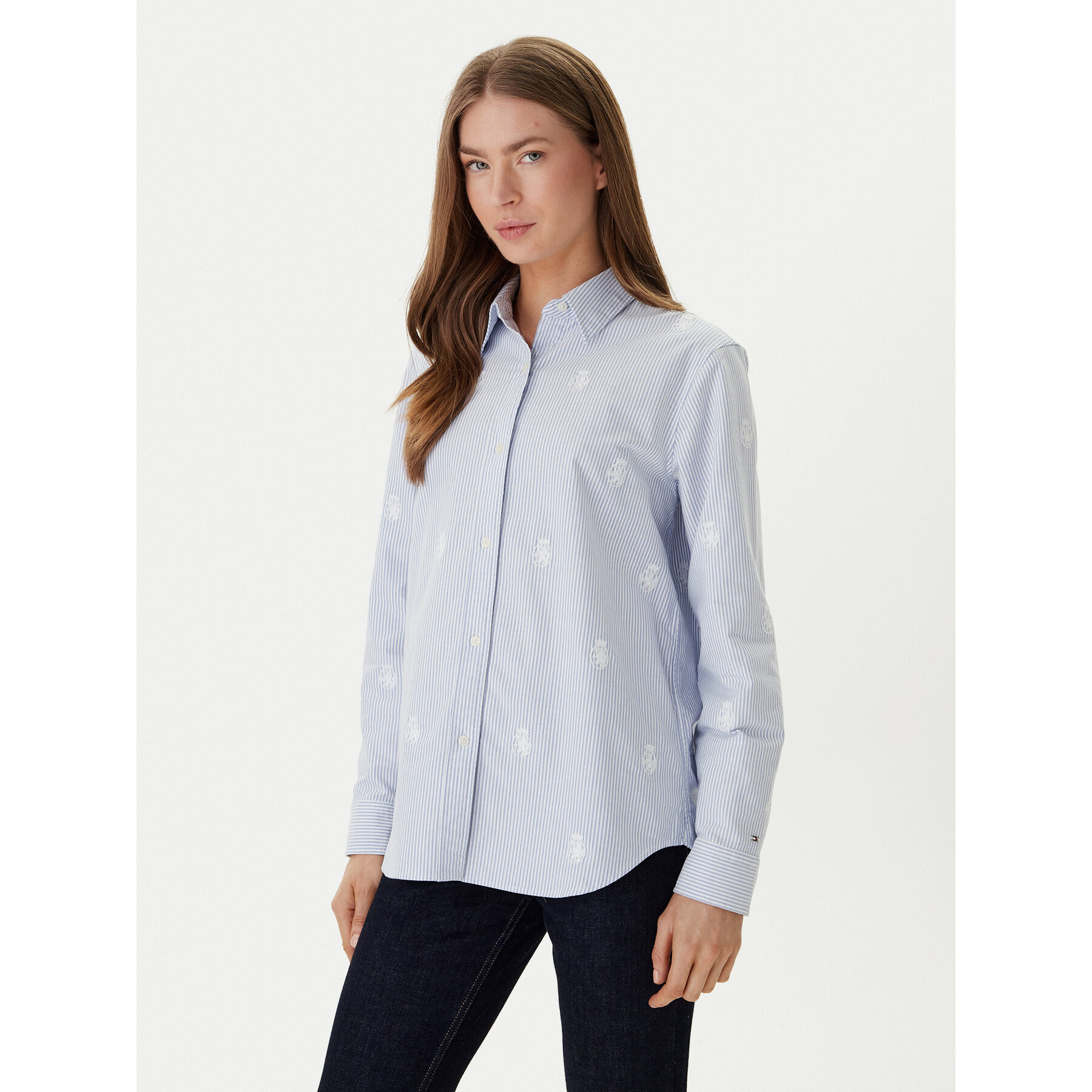 Tommy Hilfiger Hemd WW0WW49386 Himmelblau Relaxed Fit