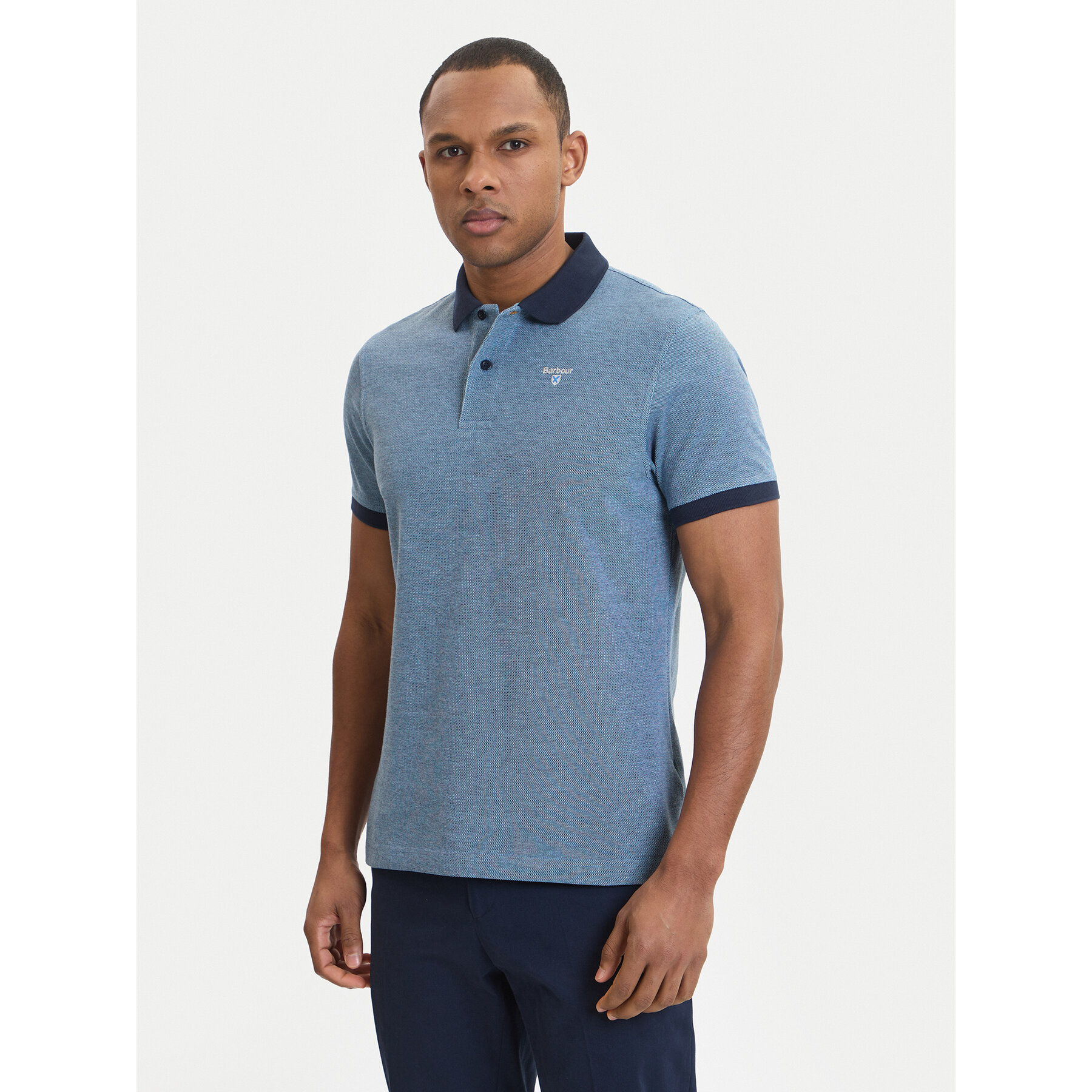 Barbour Polo Essential MML0628NY91 Plava Regular Fit