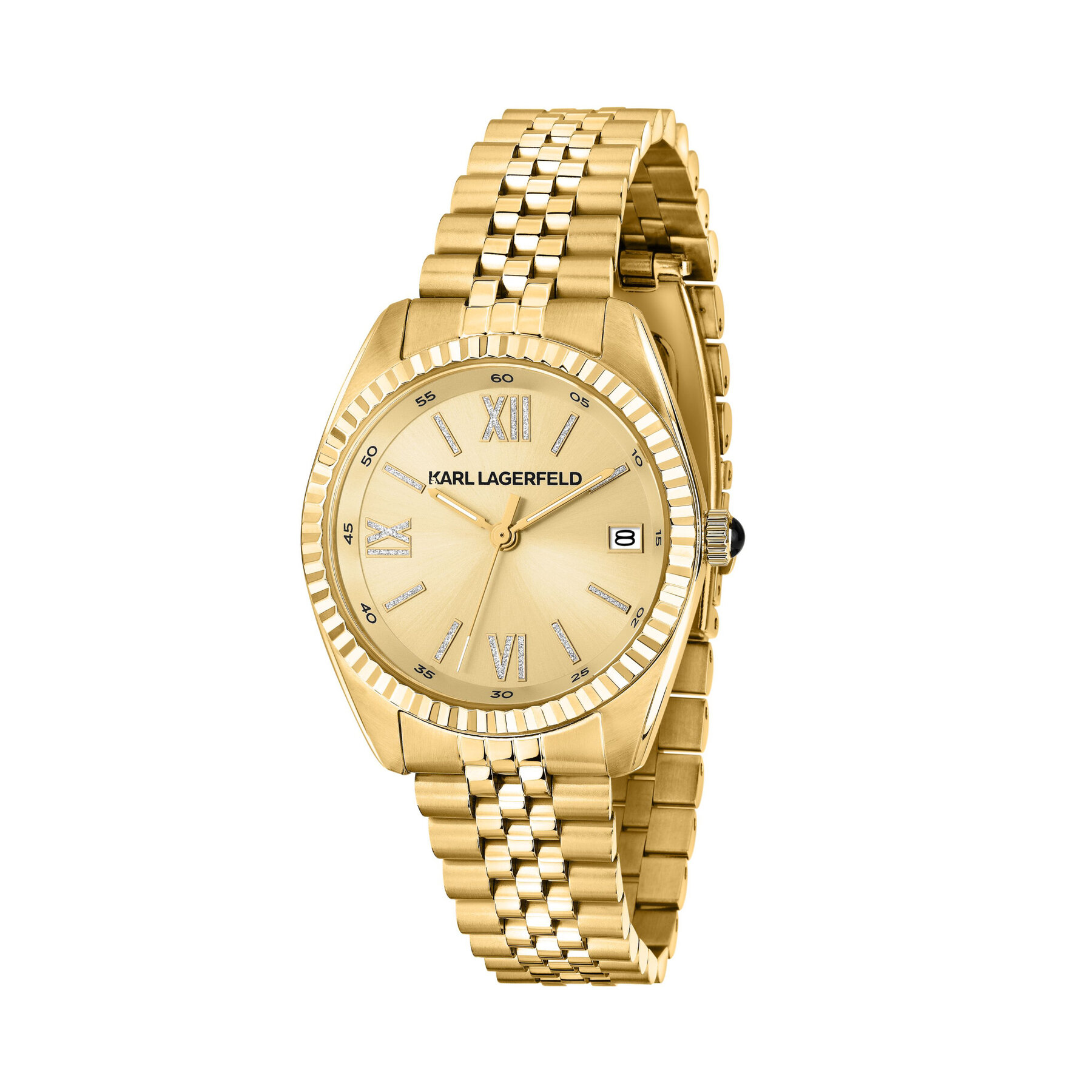 Hodinky KARL LAGERFELD R0553108504 Zlatá