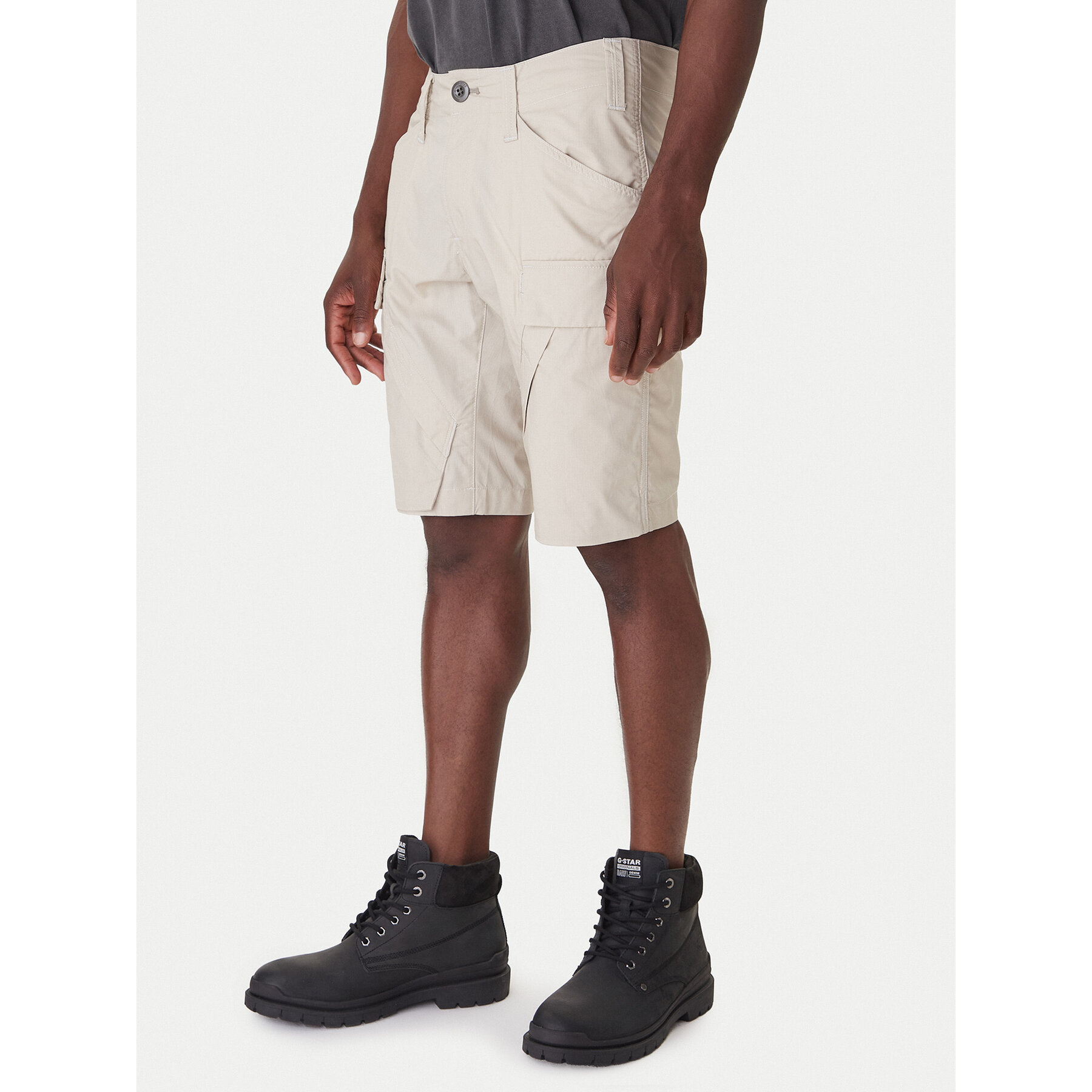 G-Star Raw Stoffshorts 3D Cargo D26222-D308 Écru Regular Fit