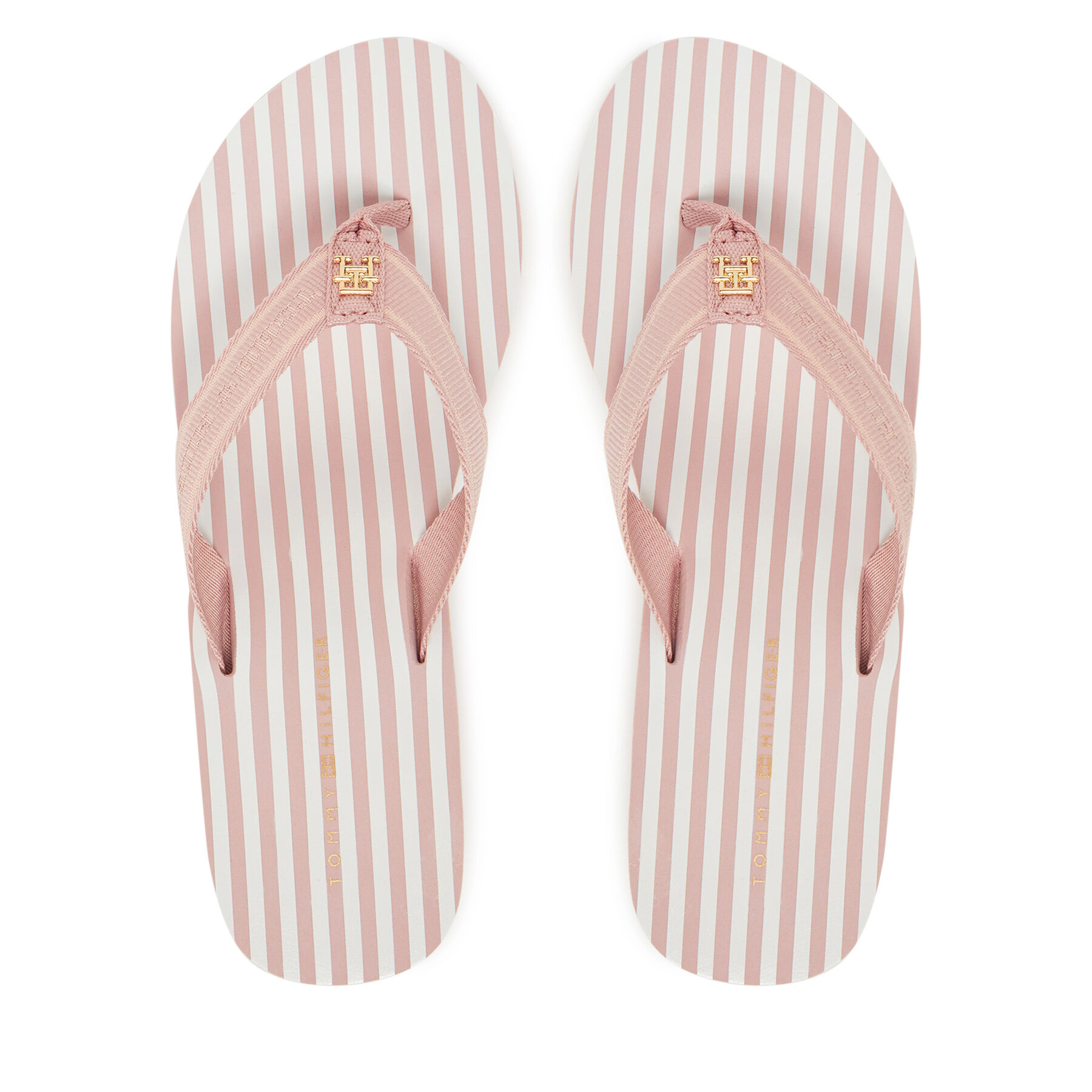 Джапанки Tommy Hilfiger Th Stripes Wedge Beach Sandal FW0FW08521 Розов