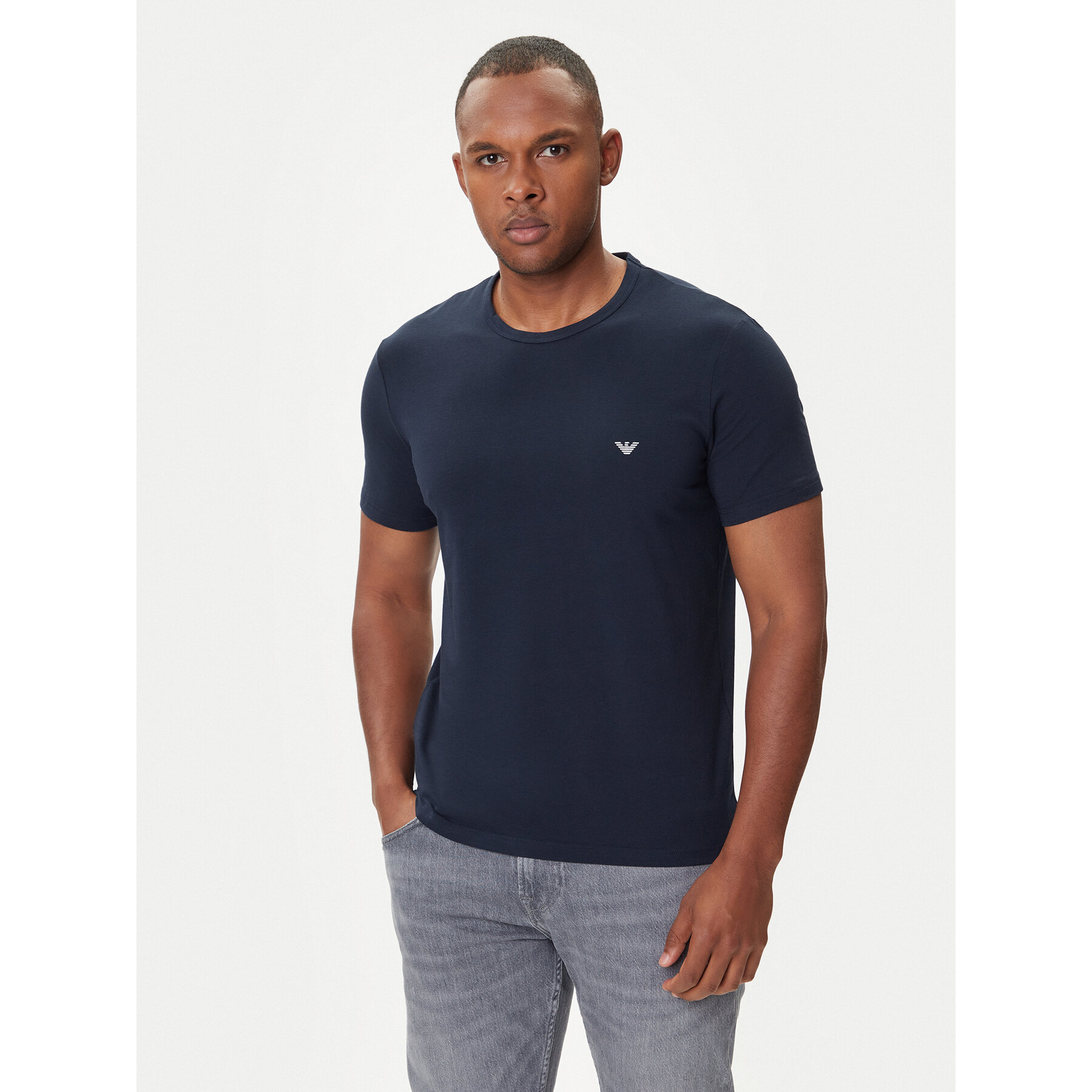 Emporio Armani Underwear Emporio Armani Underwear Σετ 2 T-Shirts EM000391 AF14132 MB143 Σκούρο μπλε Regular Fit