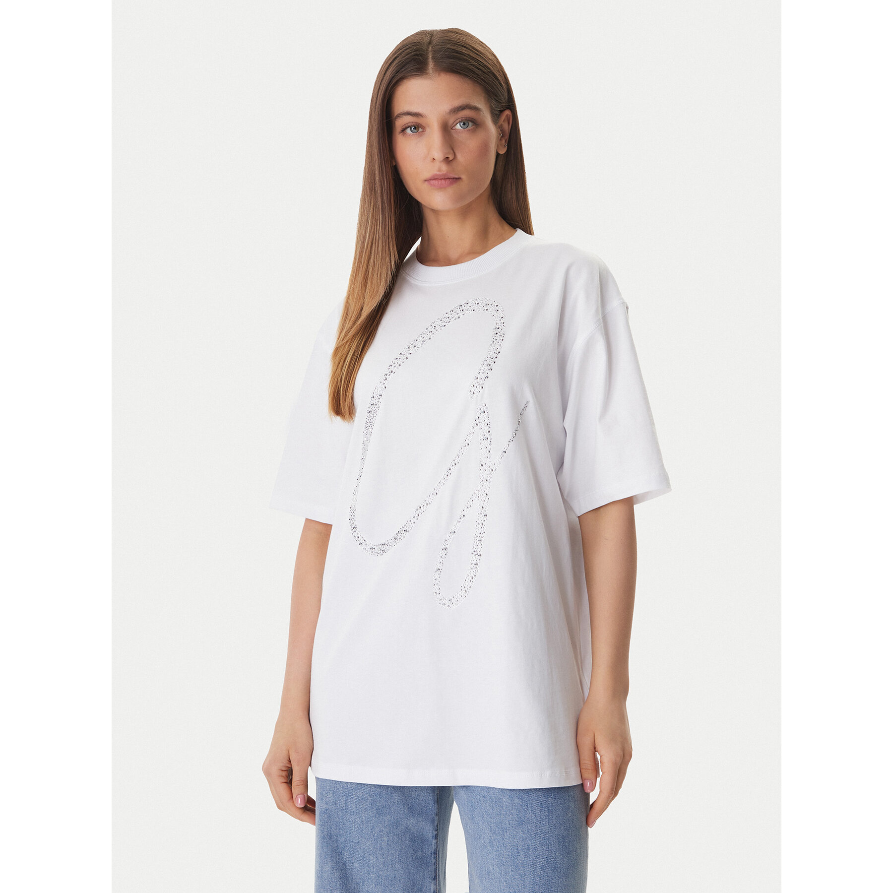 Guess T-Shirt W6GI39 K3478 Weiß Regular Fit