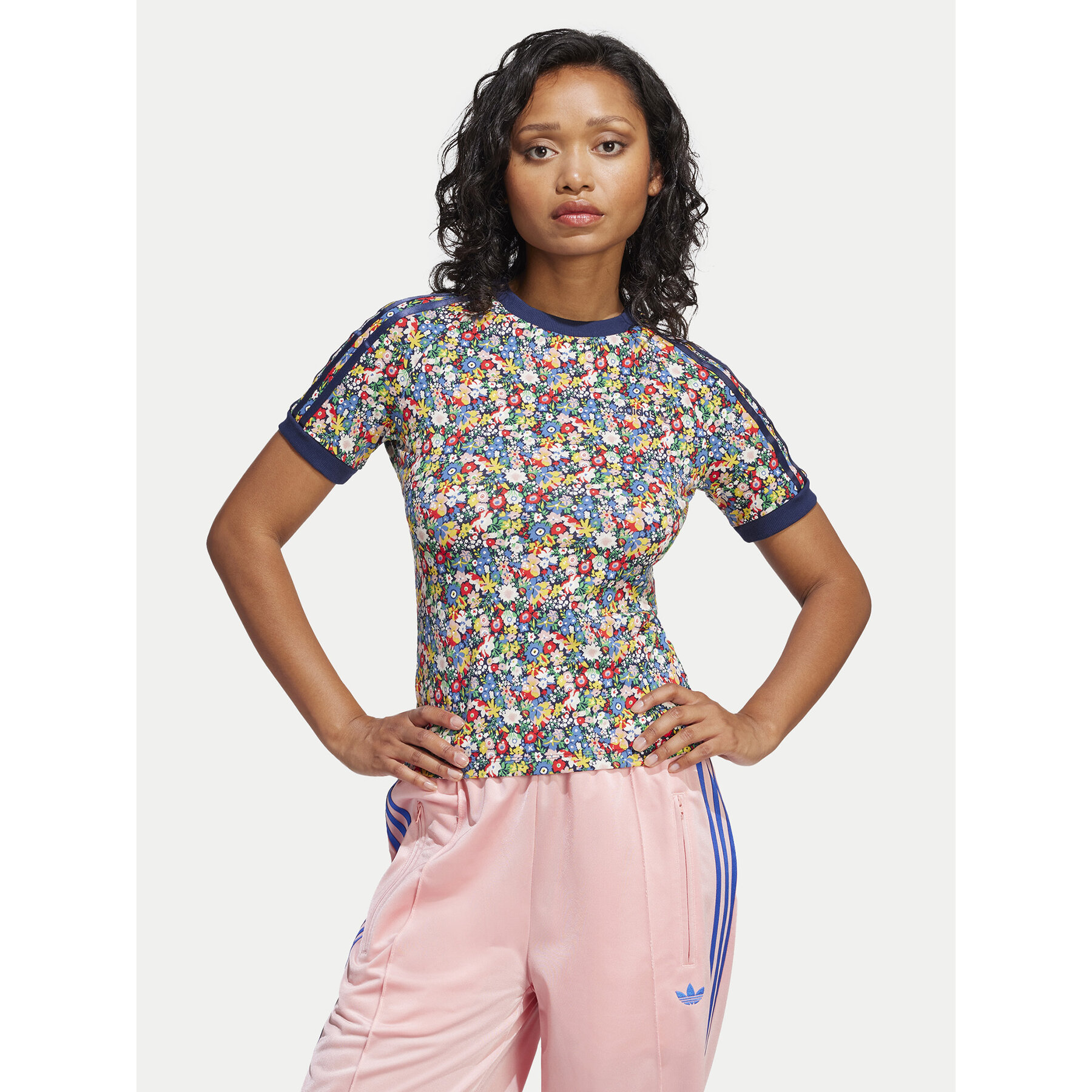 adidas T-Shirt Liberty London Cali JC7776 Έγχρωμο Slim Fit