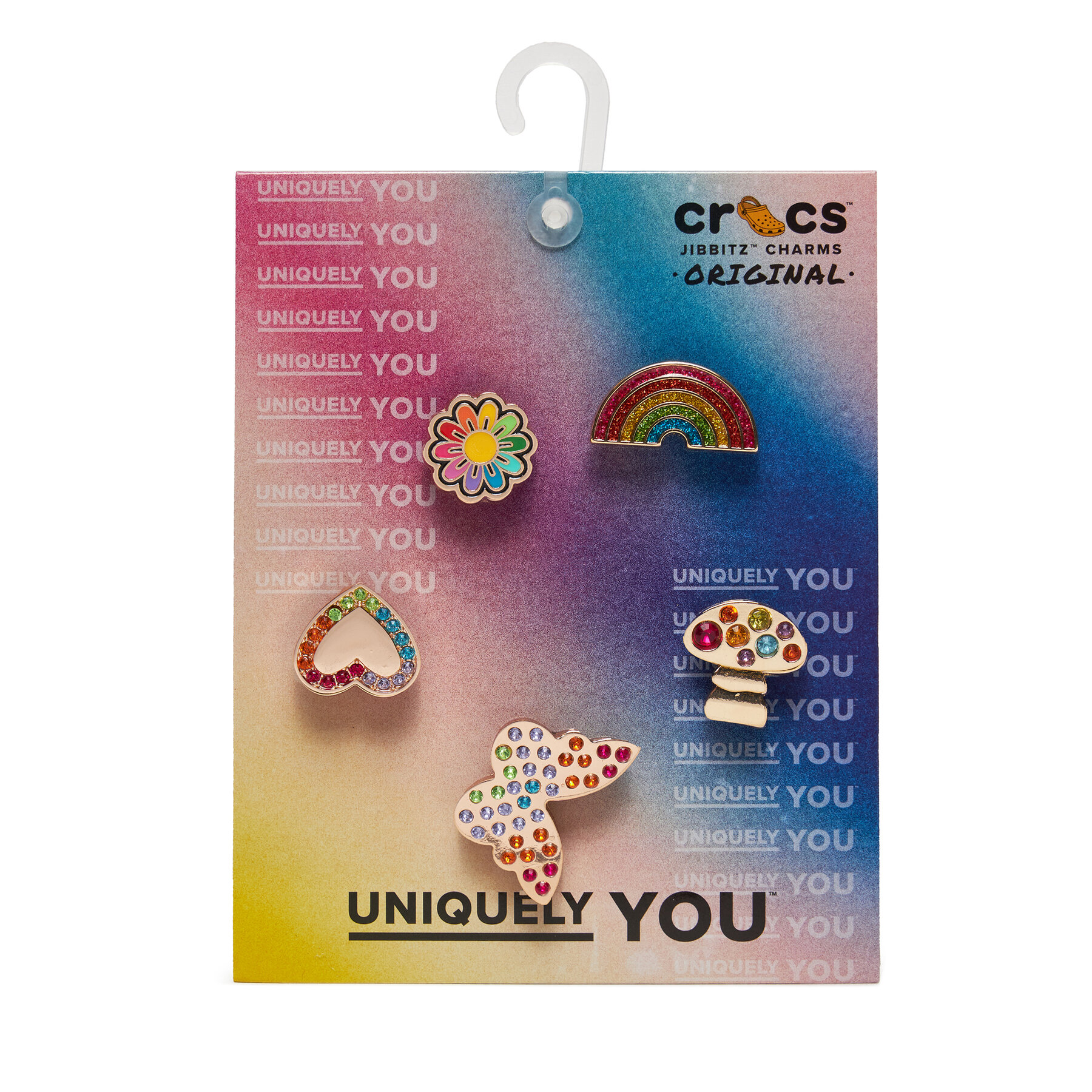 Crocs Διακόσμηση παπουτσιών Crocs Jibbitz Rainbow Elvtd Festival 5 Pack 10013261 Έγχρωμο