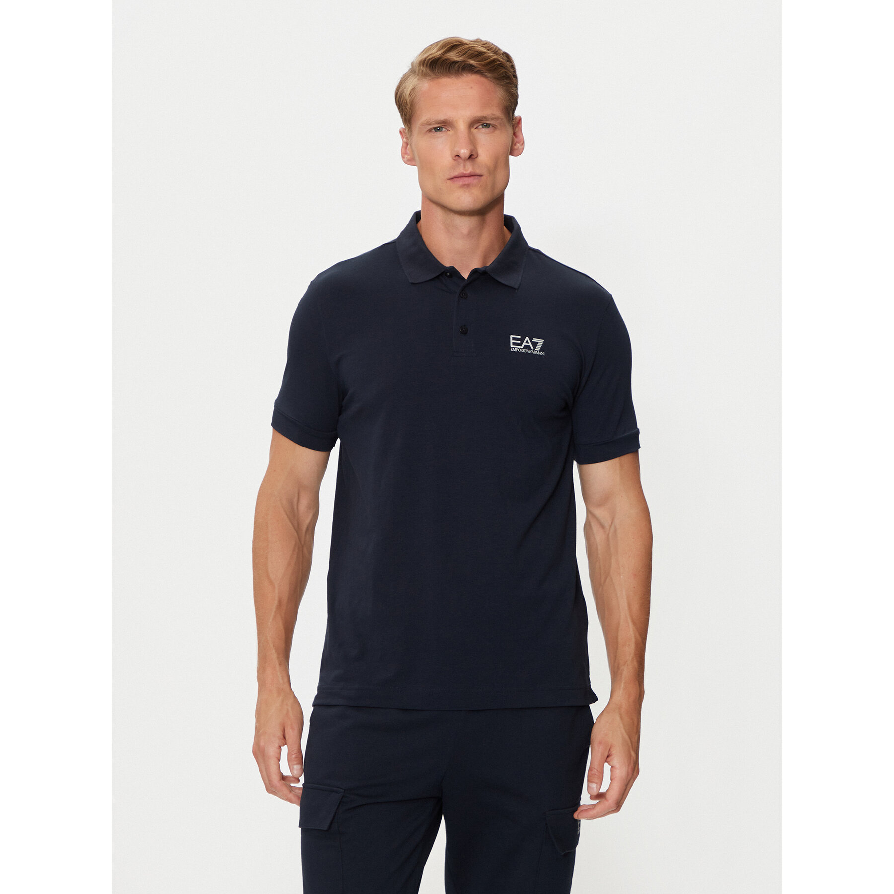 EA7 Emporio Armani Pólóing 8NPF14 PJVQZ 0562 Sötétkék Regular Fit
