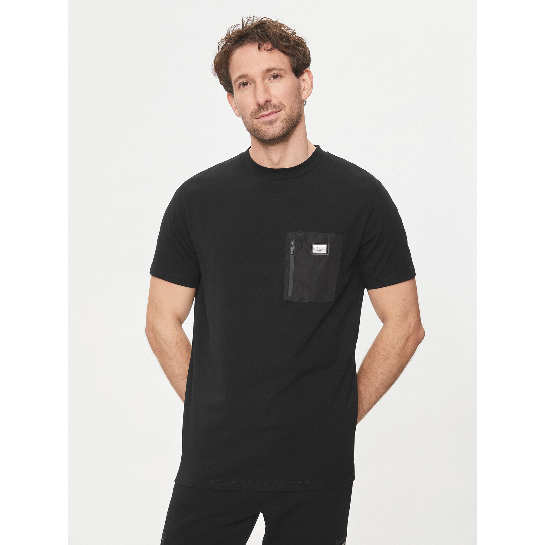 KARL LAGERFELD T-Shirt 755085 542221 Μαύρο Regular Fit