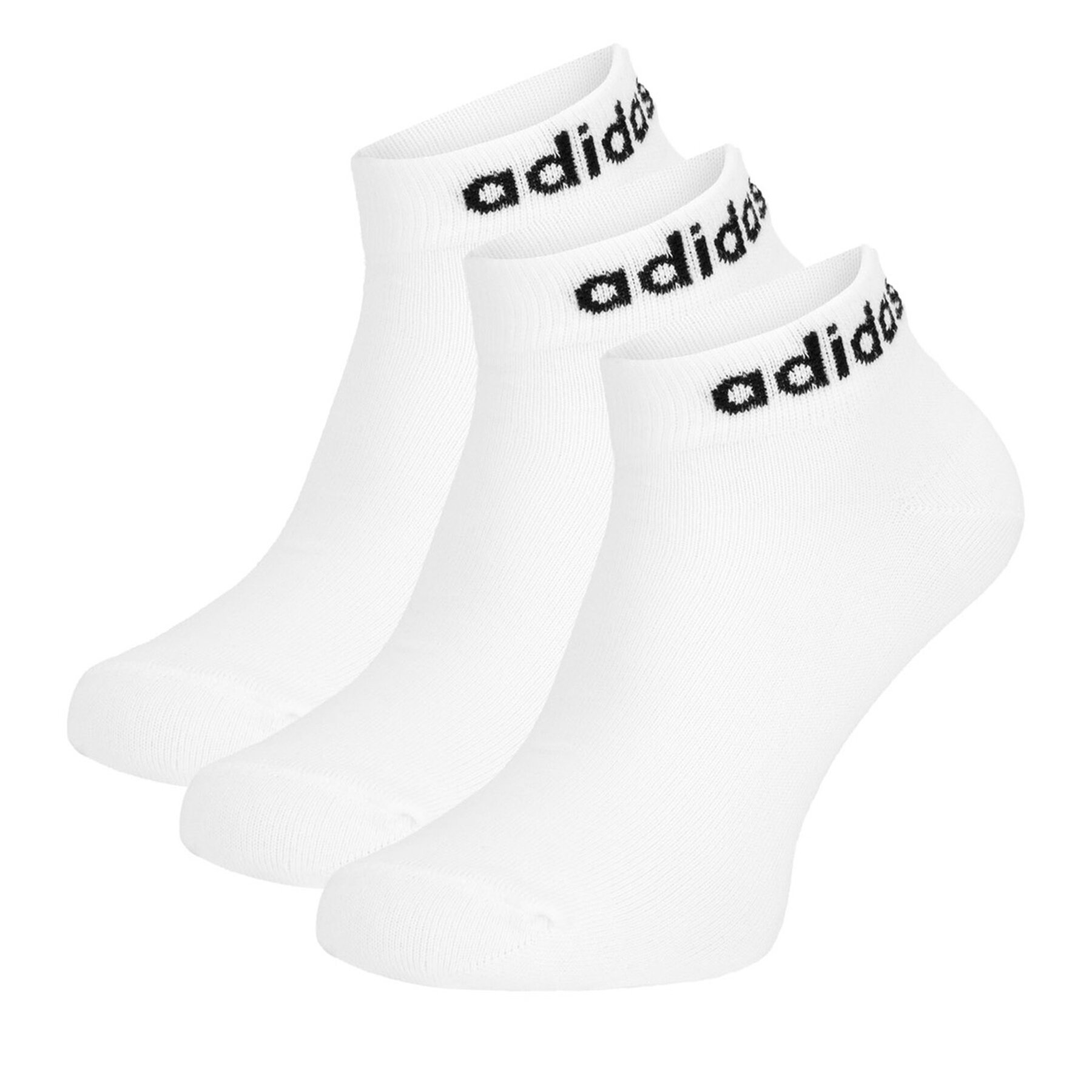 adidas Σετ 3 ζευγάρια κοντές κάλτσες unisex adidas HT3451 Λευκό
