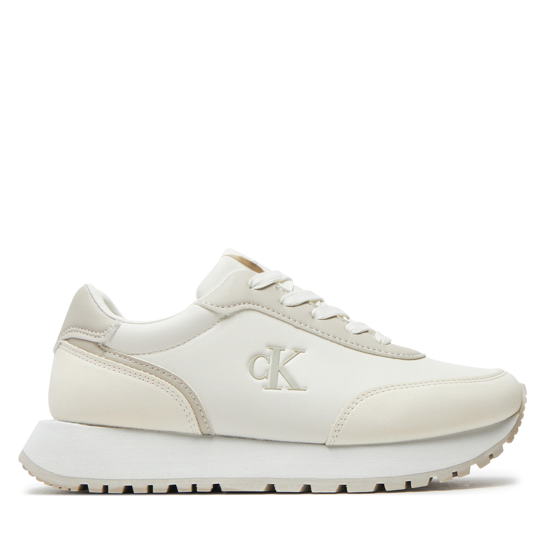 Sneakers Calvin Klein Jeans Low Cut Lace-Up Sneaker V3A9-81004-1269 S Écru