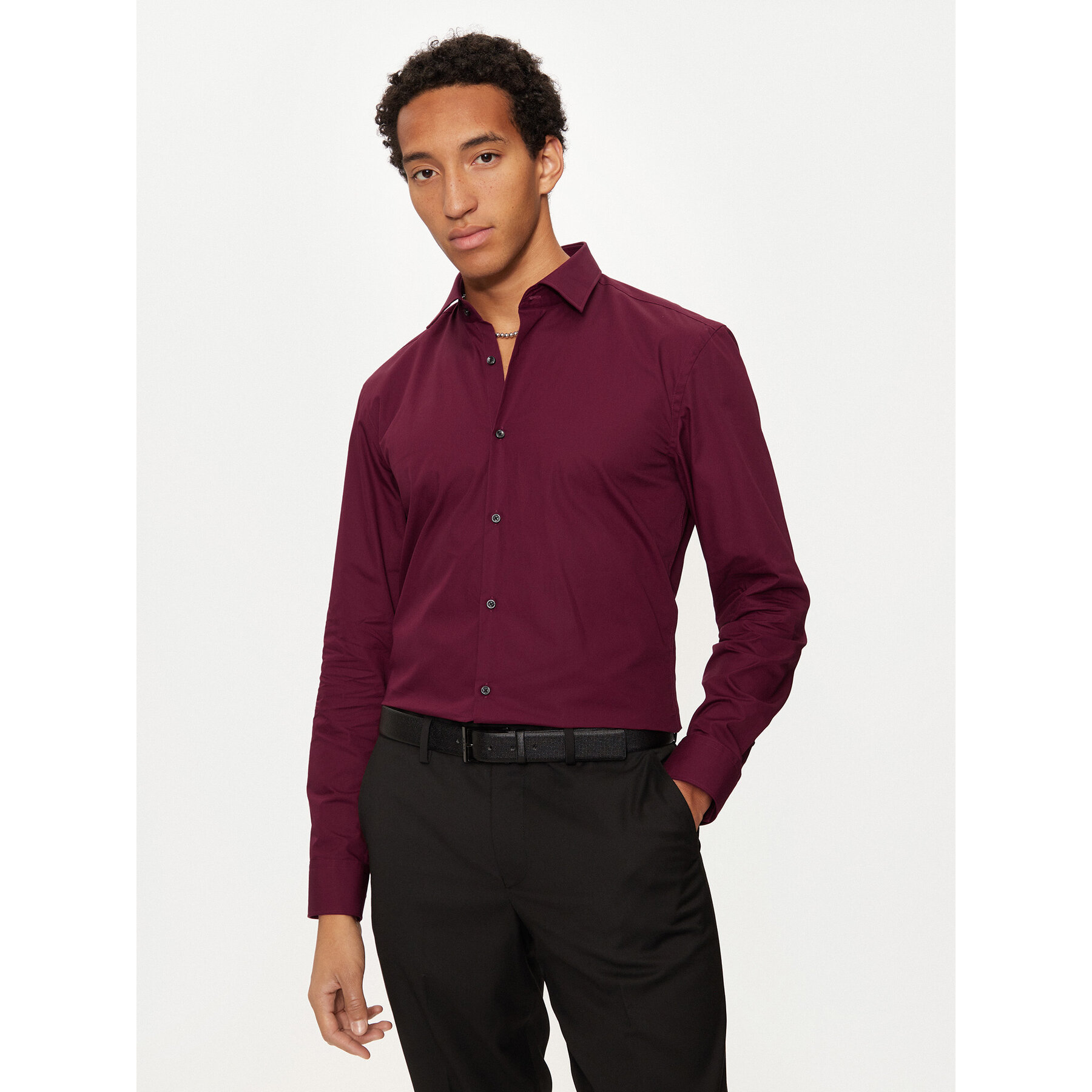 Hugo Hemd C-Jenno 50289499 Dunkelrot Slim Fit