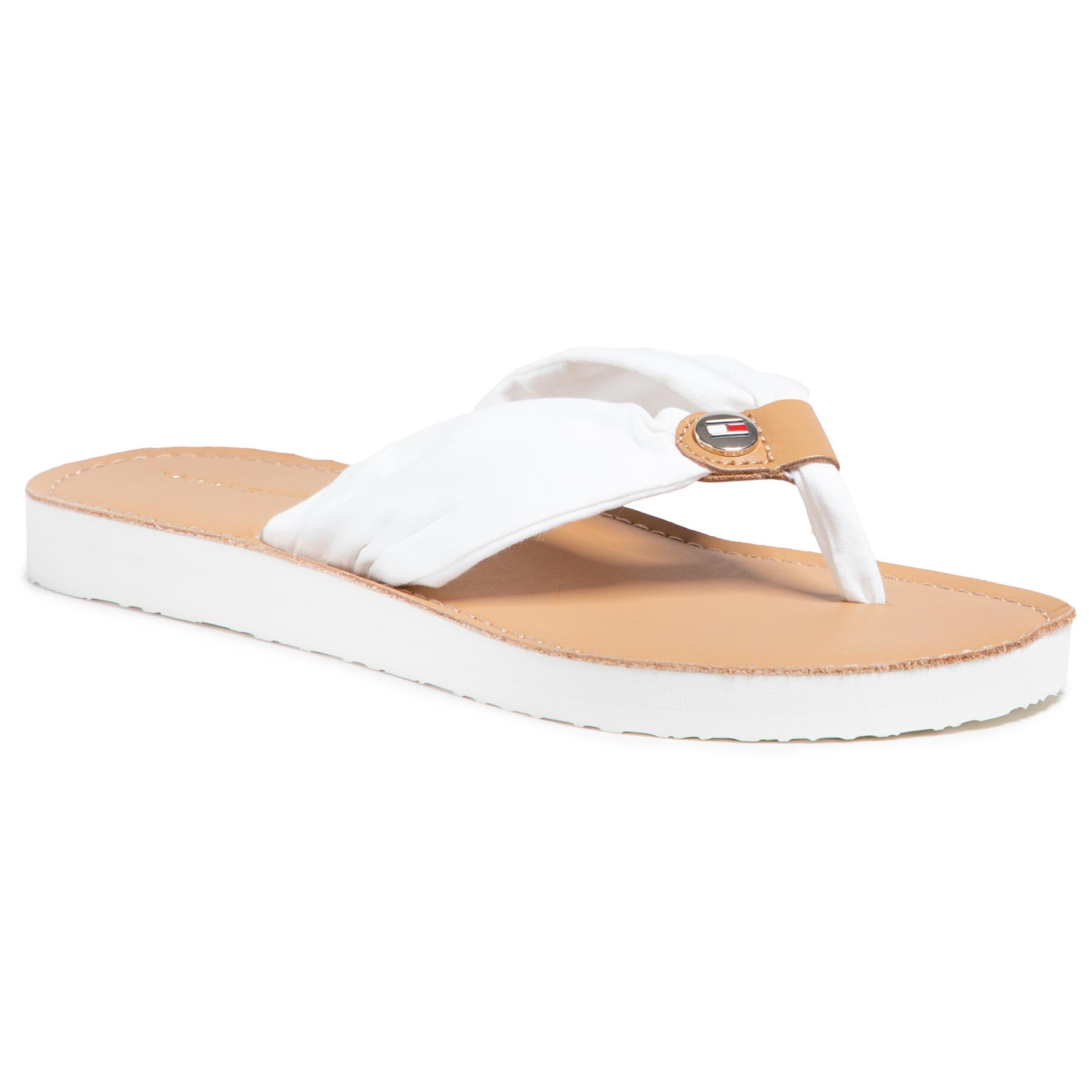 Tommy hilfiger leather on sale footbed beach sandal