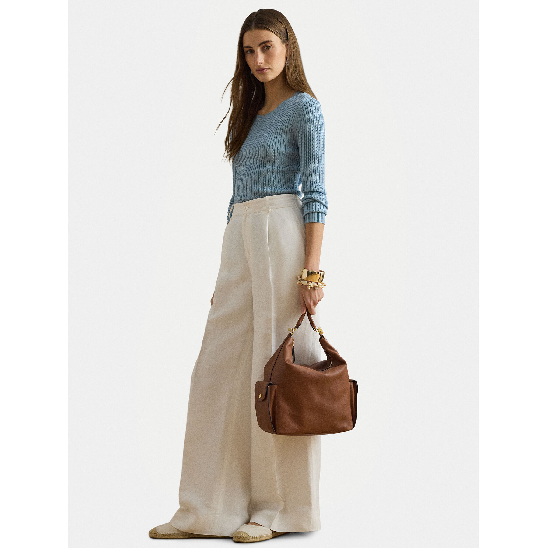 Geantă LAUREN RALPH LAUREN 431P10123001 Maro