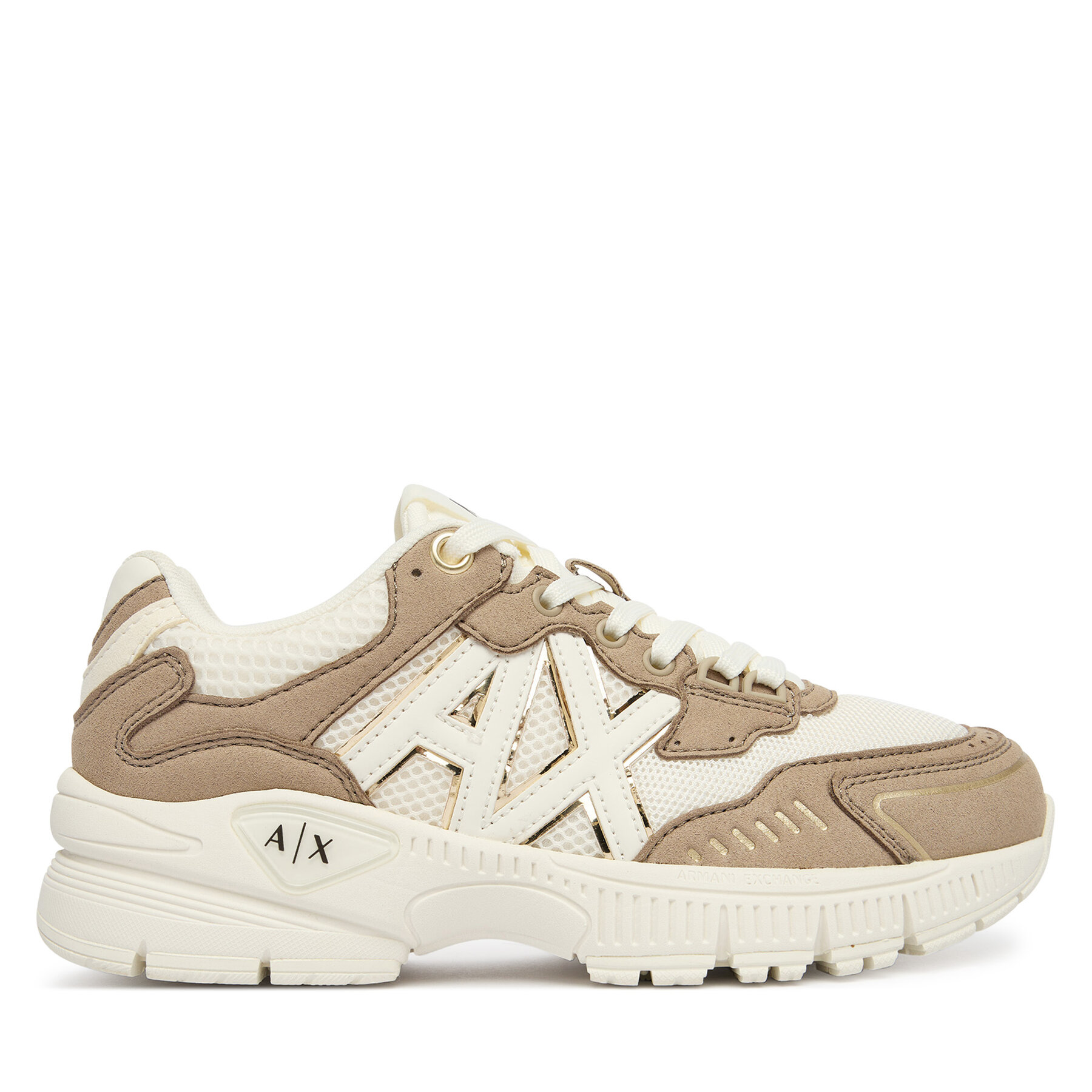 Sneakersy Armani Exchange XW002153 AF22757 MZ285 Béžová
