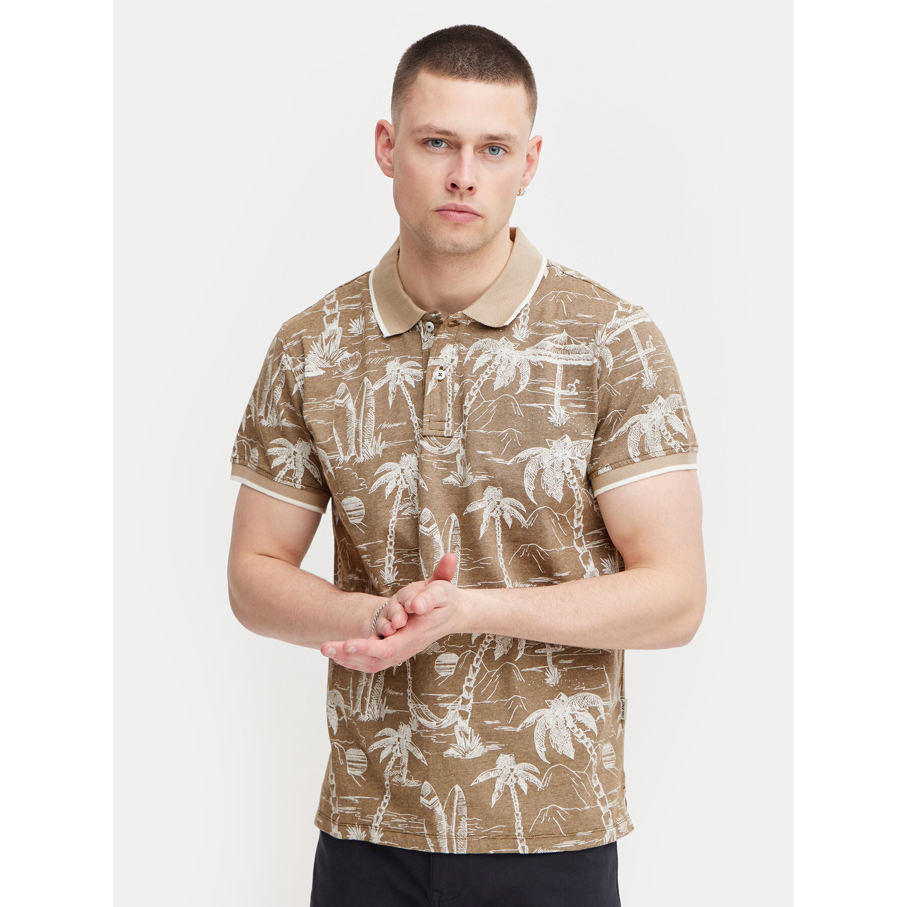 Blend Pólóing 20716905 Bézs Regular Fit