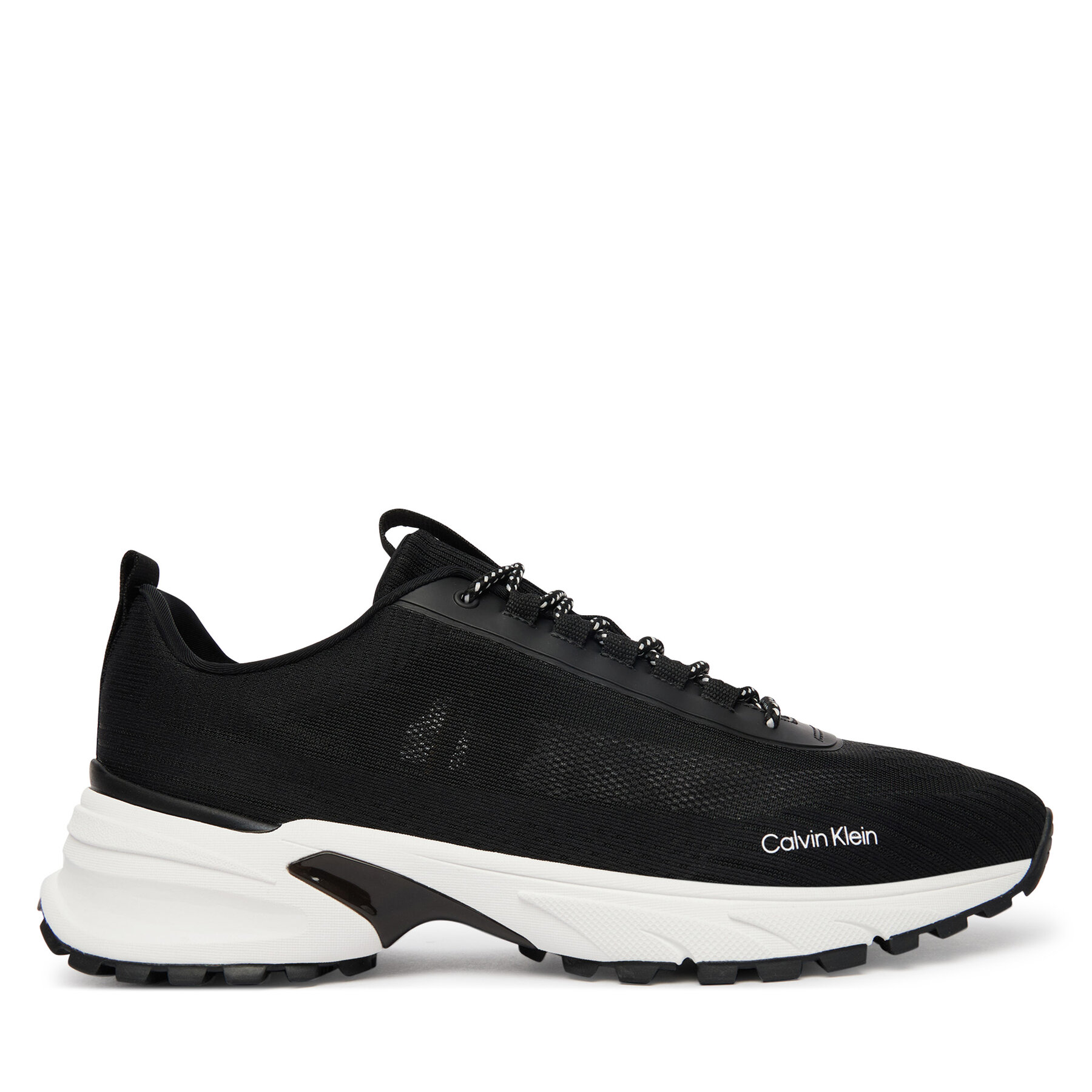 Sneakersy Calvin Klein Hike Runner Laceup Knit HM0HM02151 Čierna