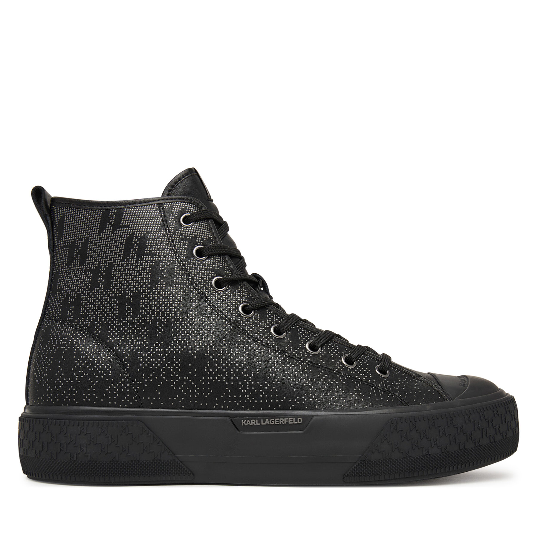 KARL LAGERFELD Sneakers aus Stoff Kampus Max III KL50446G Schwarz