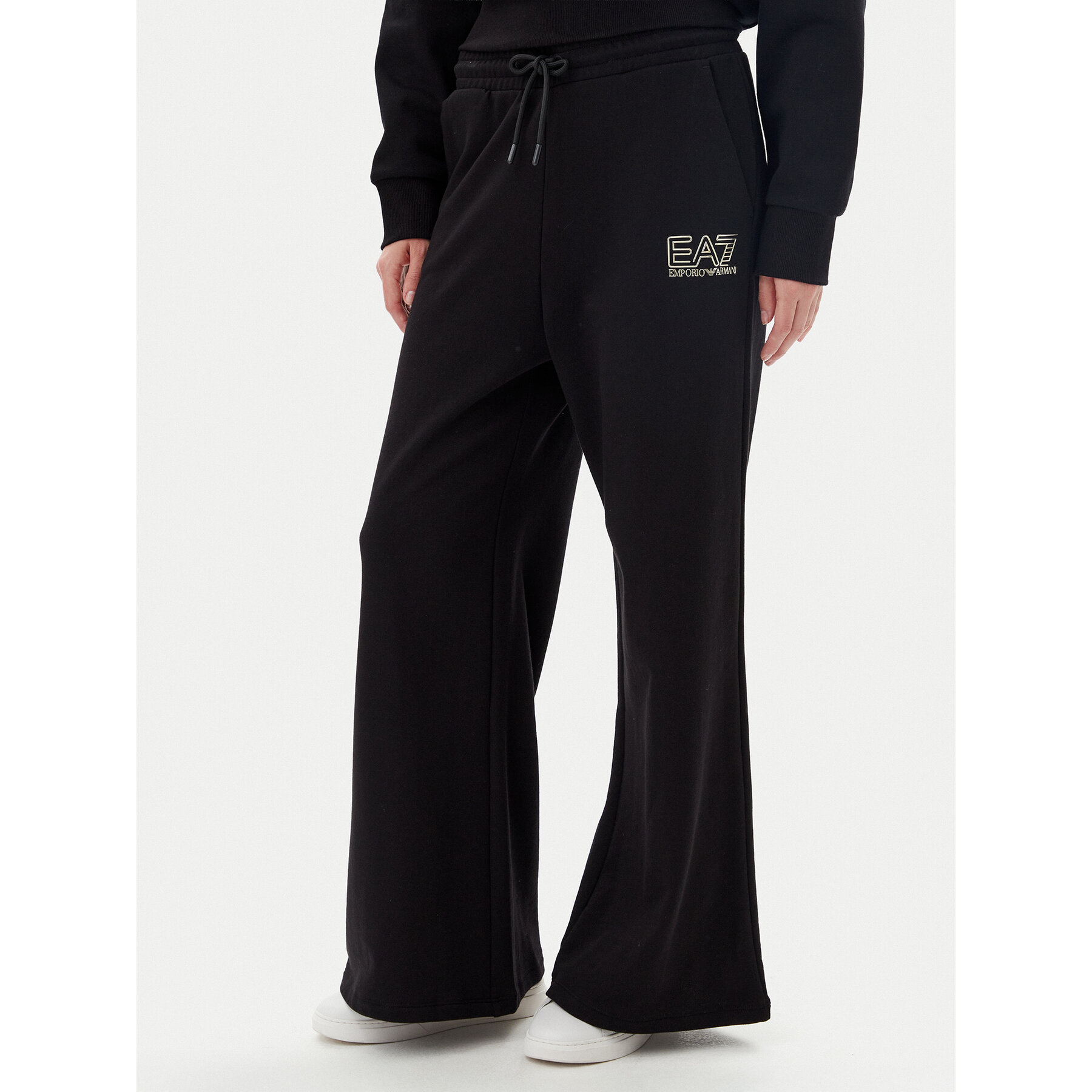 EA7 Emporio Armani Jogginghose 7W000106 AF12473 MC004 Schwarz Loose Fit