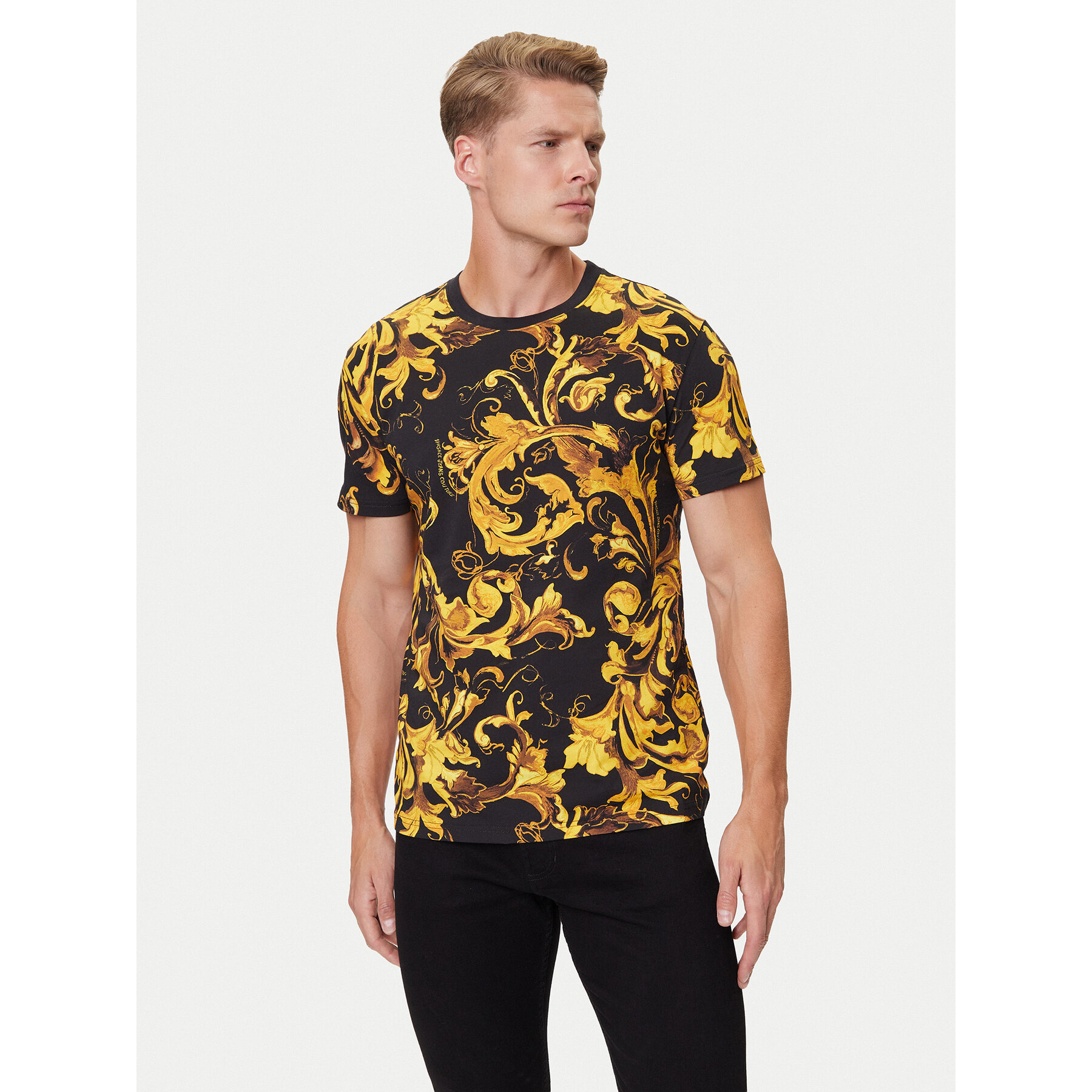 Versace Jeans Couture T-Shirt 79GAH6S0 JS515 Schwarz Regular Fit