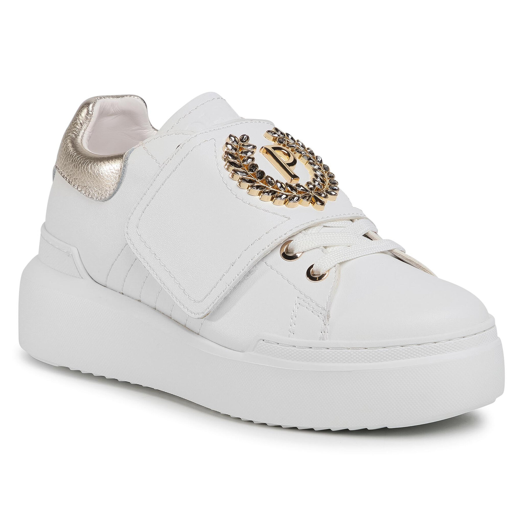 Sneakersy Pollini SA15094G1BXD110A Biela