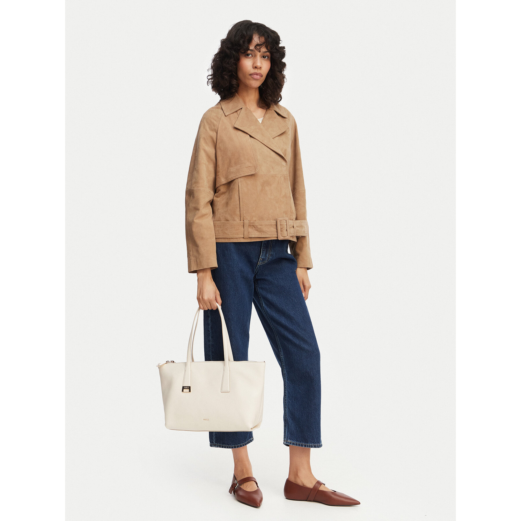 Geantă Furla Olivia M WB01977 HSF000 CN PNN00 Alb