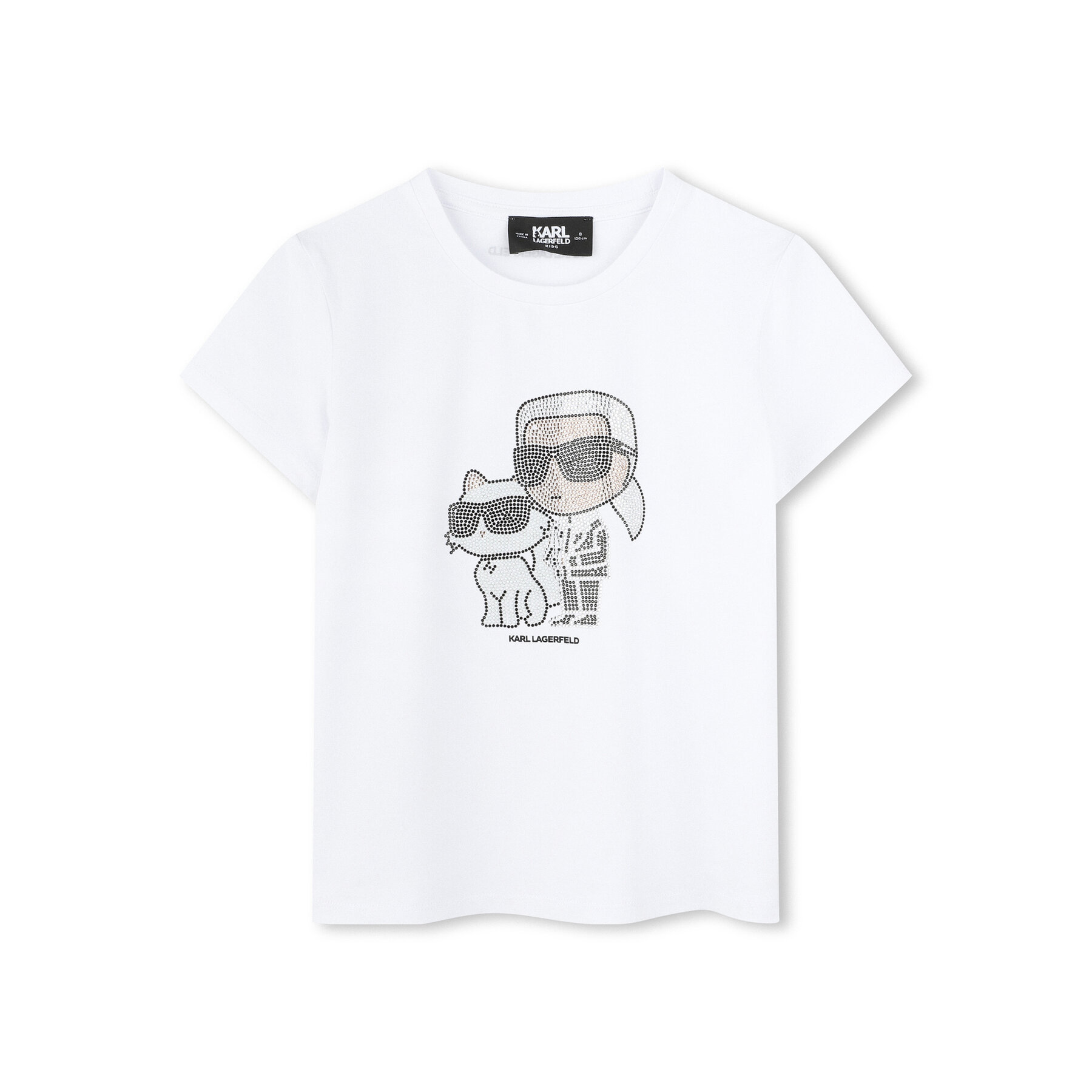 Karl Lagerfeld Kids Karl Lagerfeld Kids T-Shirt Z30489 D Λευκό Regular Fit