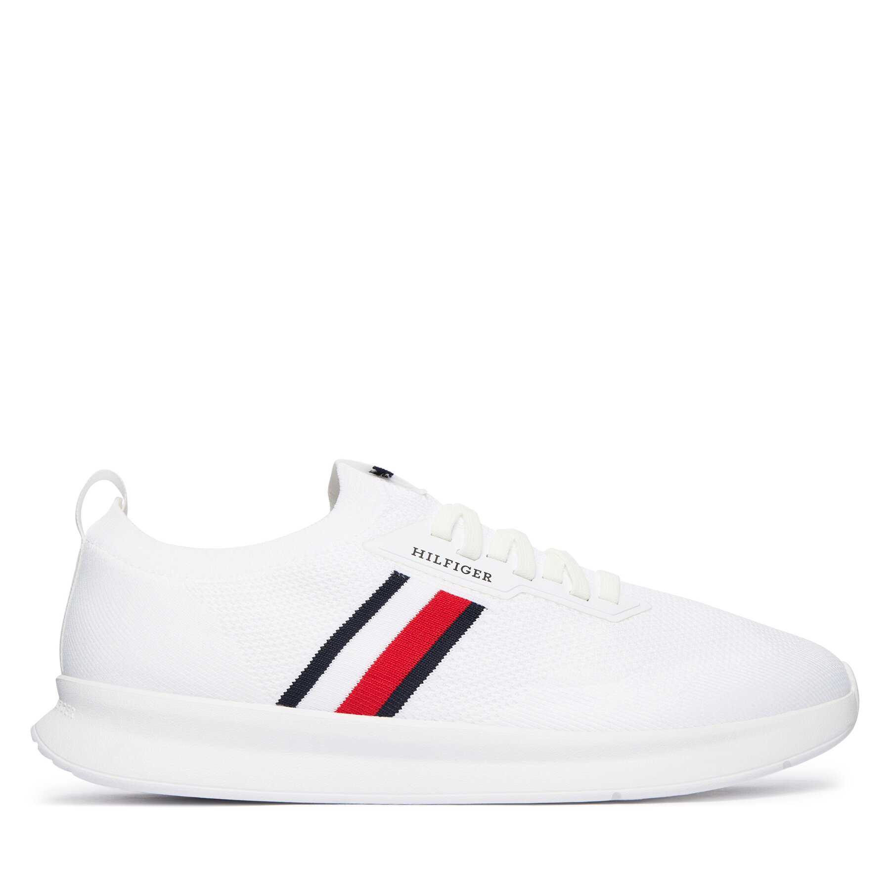 Sneakersy Tommy Hilfiger Lightweight Knitted Runner FM0FM05756 Biela