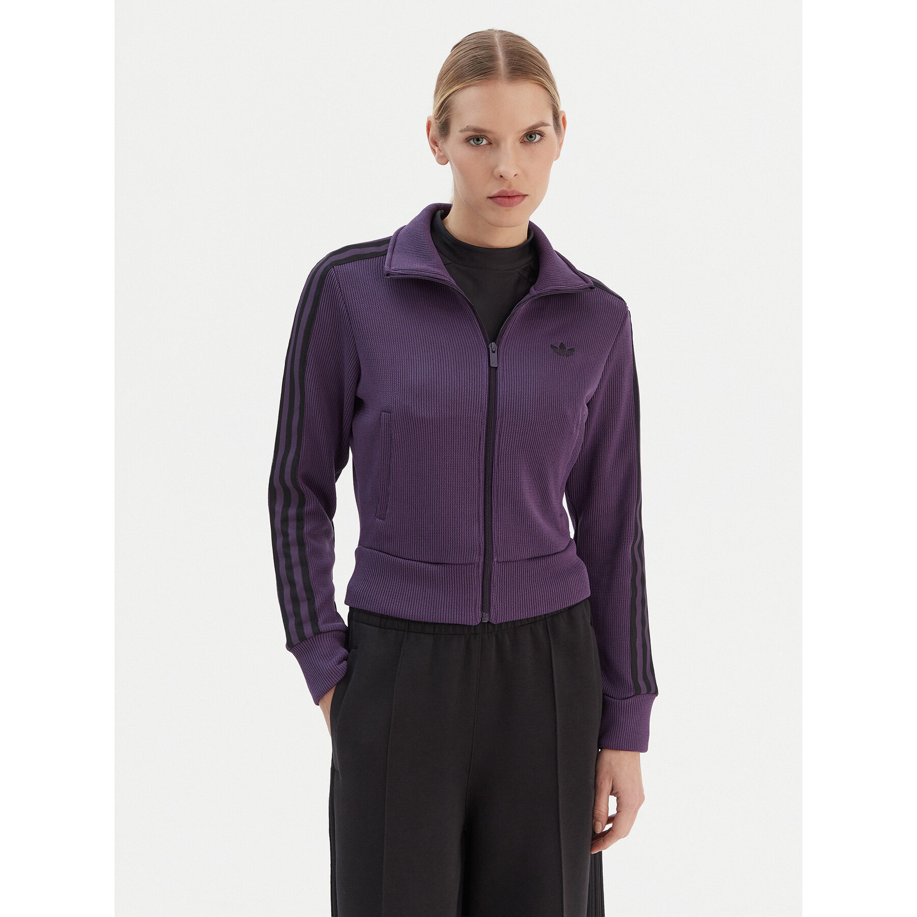 adidas Sweatshirt Firebird Adicolor JY2615 Violett Regular Fit