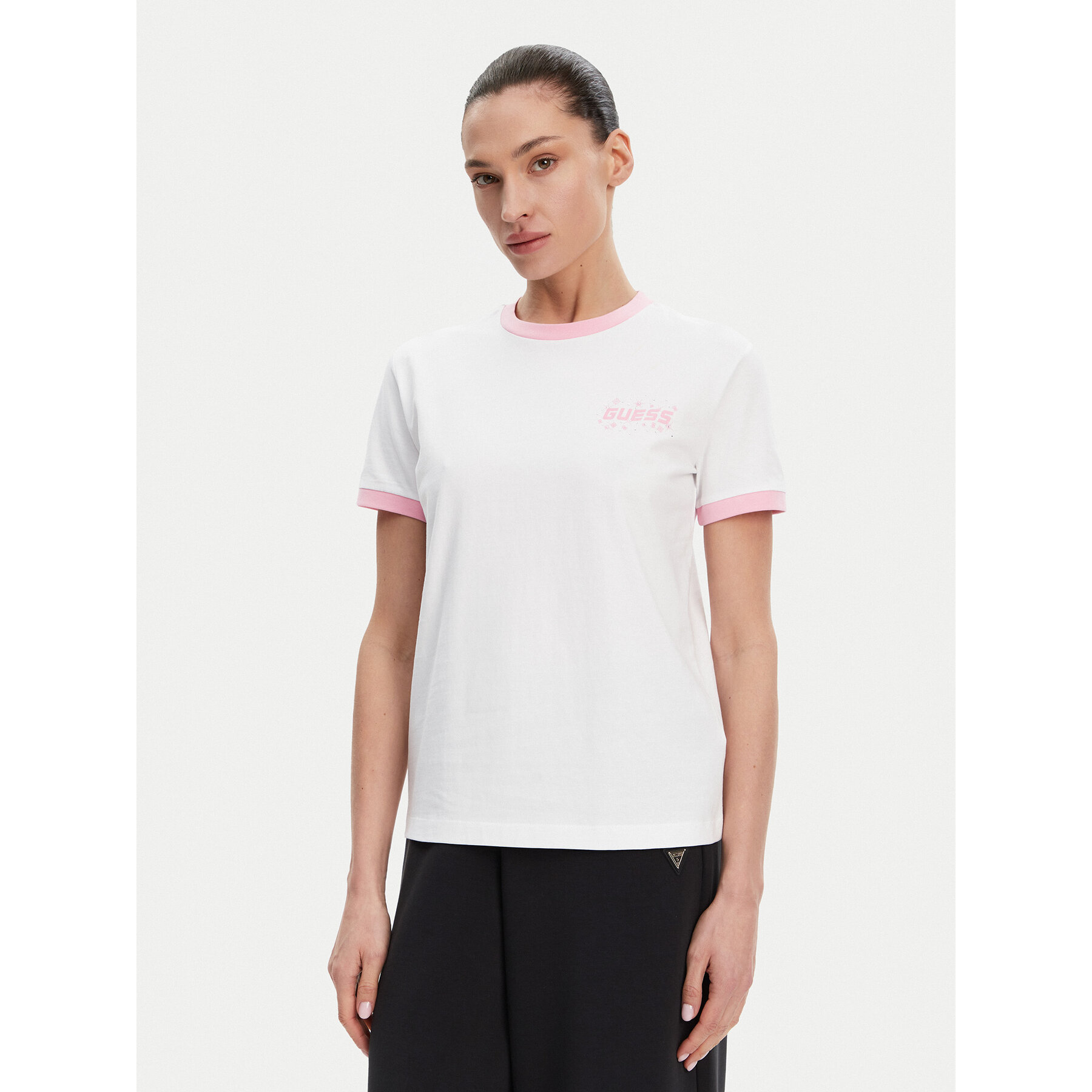 Guess Póló V5GI11 I3Z14 Fehér Regular Fit