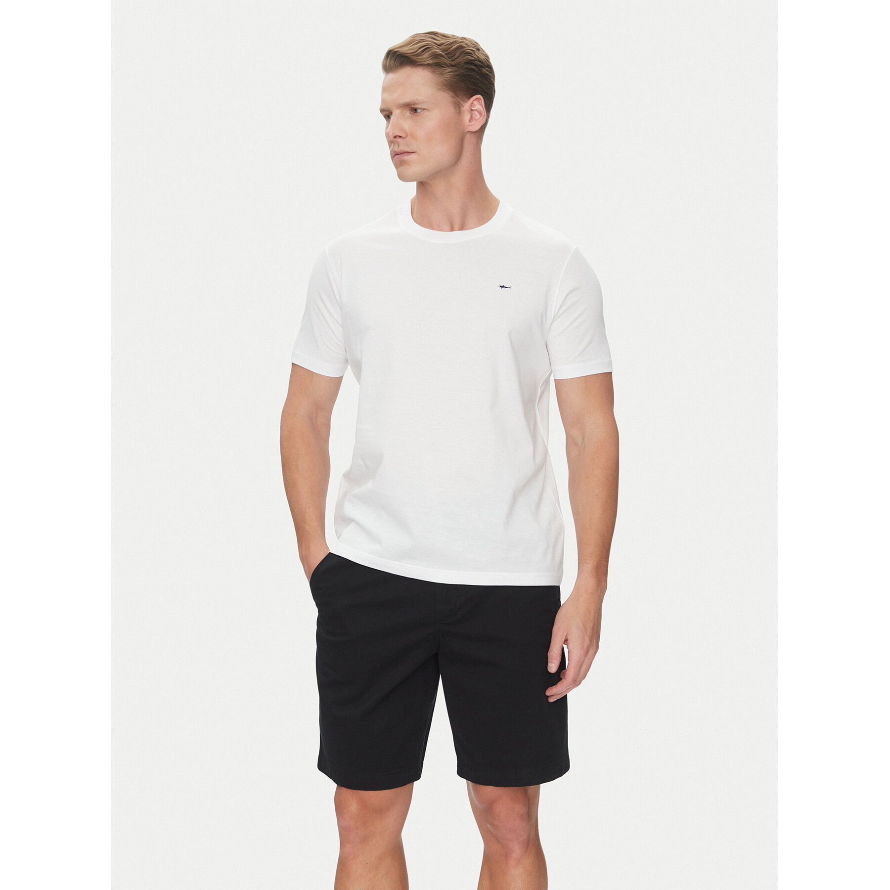 Paul&Shark T-Shirt C0P1092 Λευκό Regular Fit