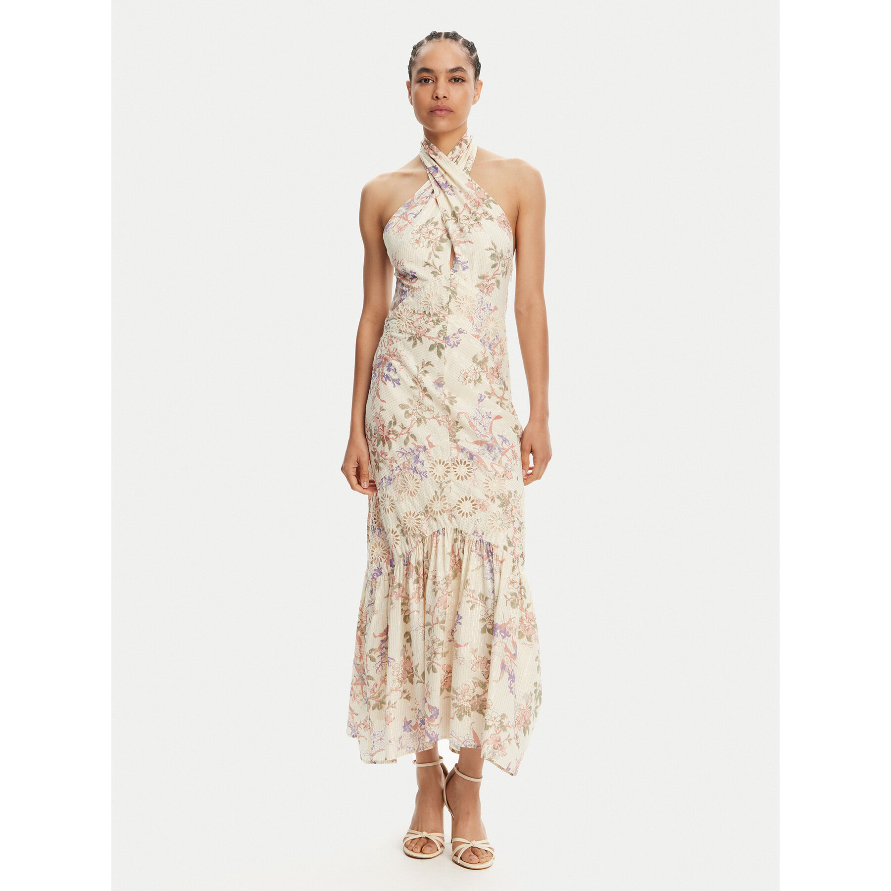 TWINSET Sommerkleid 251TT2151 Bunt Regular Fit