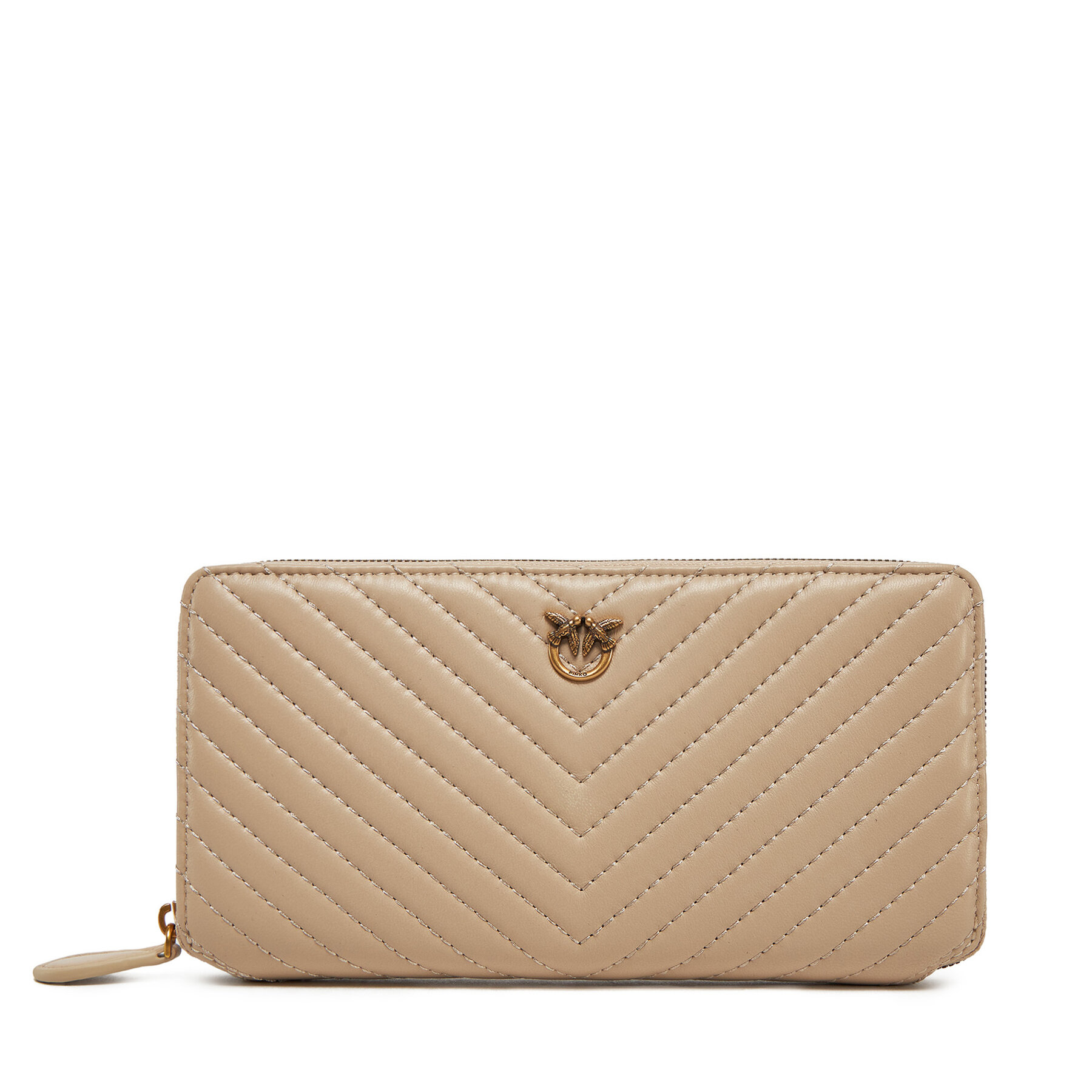  Nagy női pénztárca PINKO Ryder Zip Around AI 24-25 PCPL 100250 A0GK Bézs akciós termékkép 1