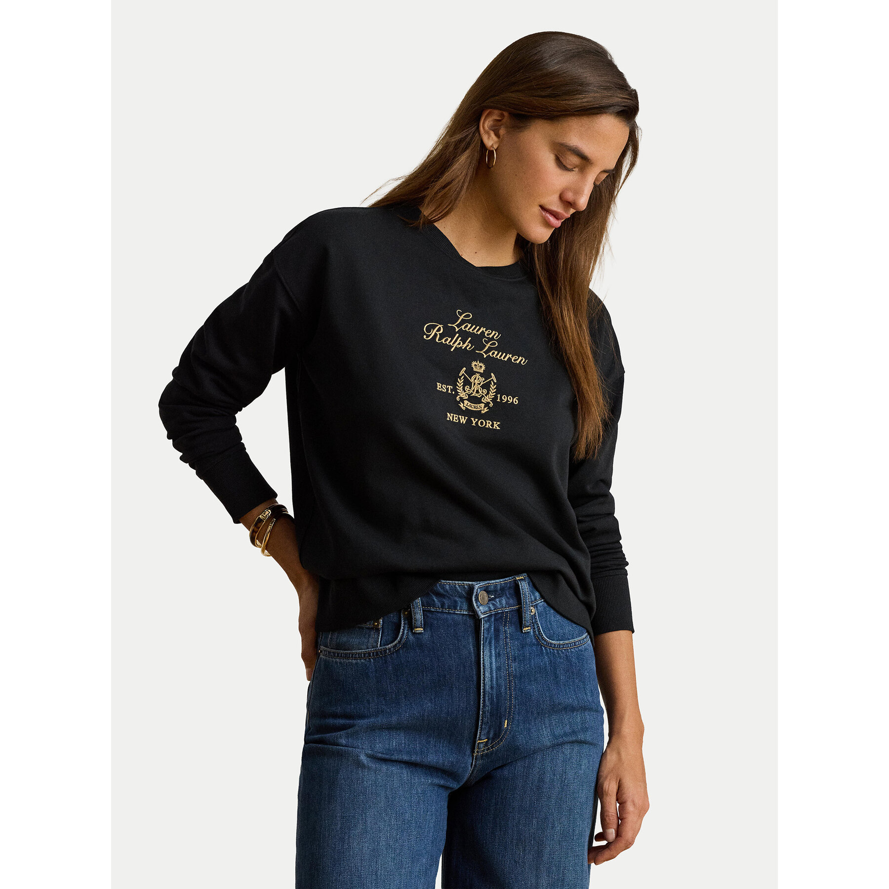 LAUREN RALPH LAUREN Sweatshirt 200P13944001 Schwarz Regular Fit