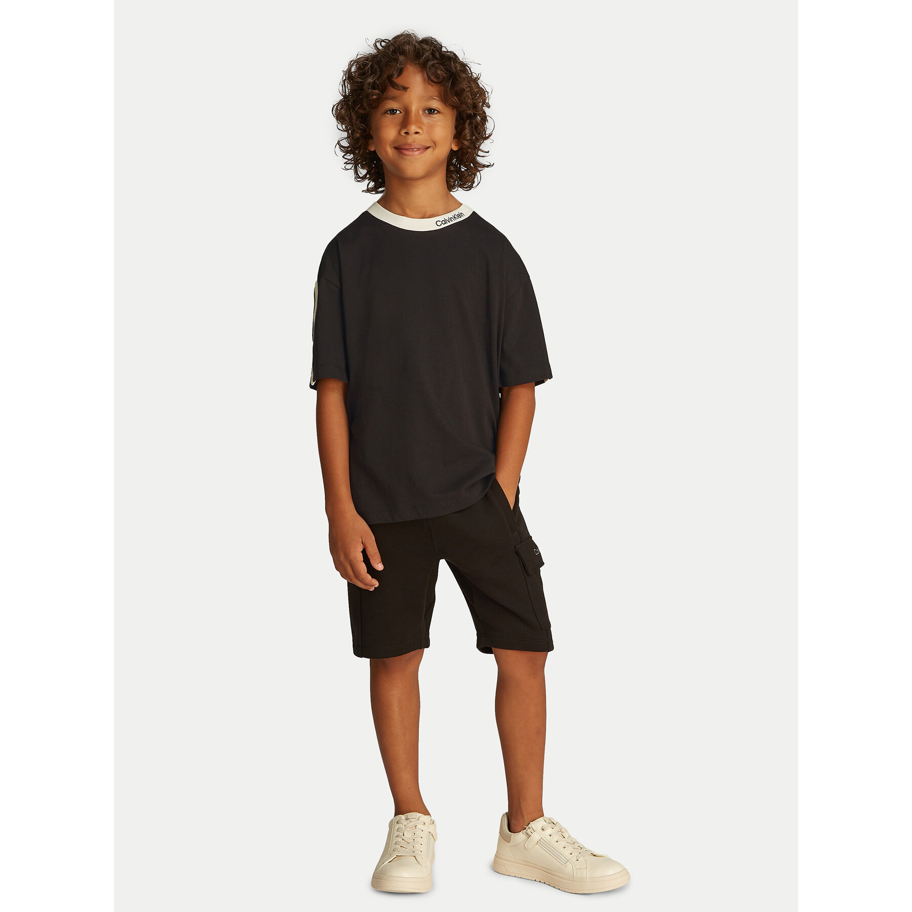 Calvin Klein Jeans T-shirt Embro Tape IB0IB02457 Nero Regular Fit