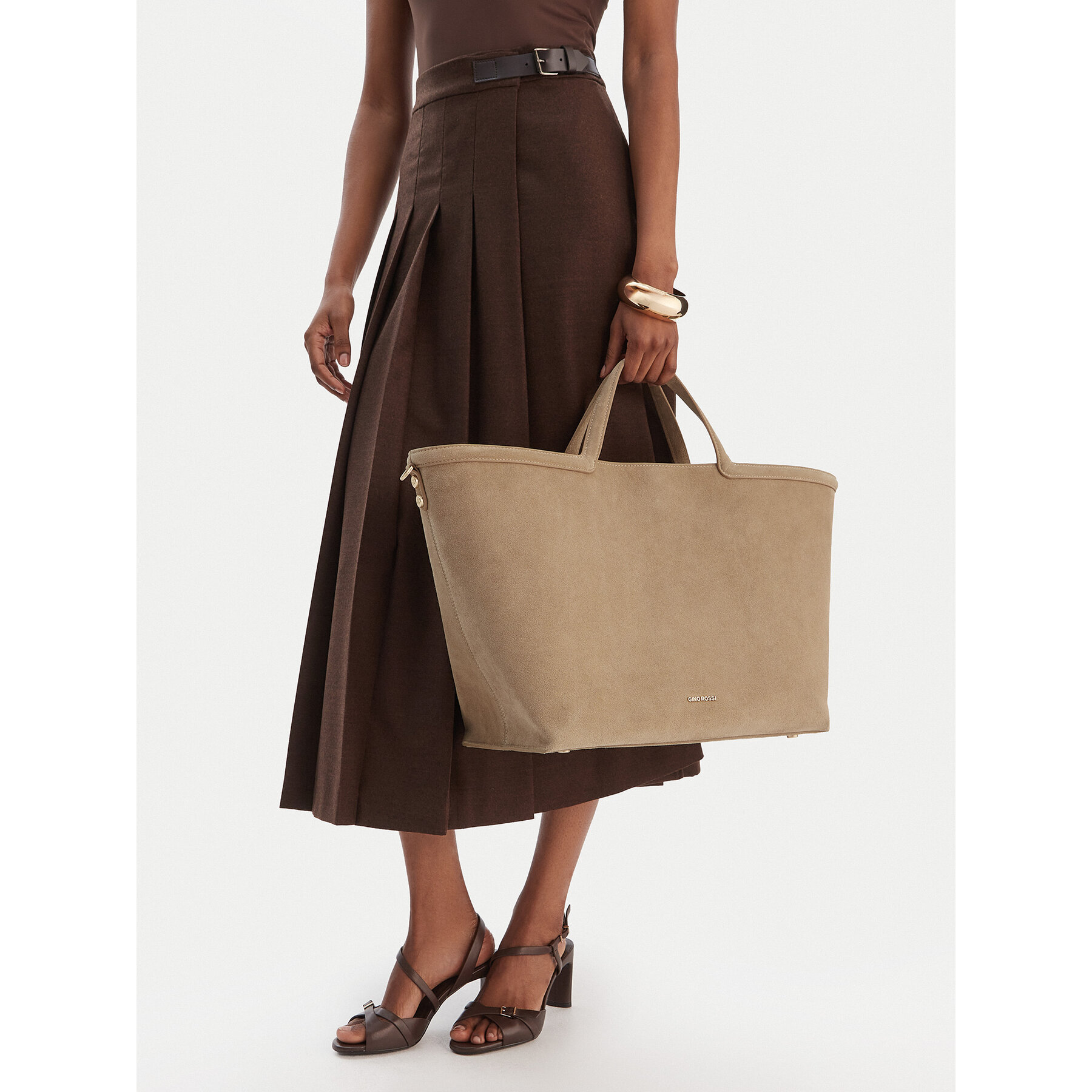 Τσάντα GINO ROSSI EO-LA224-19153A Μπεζ