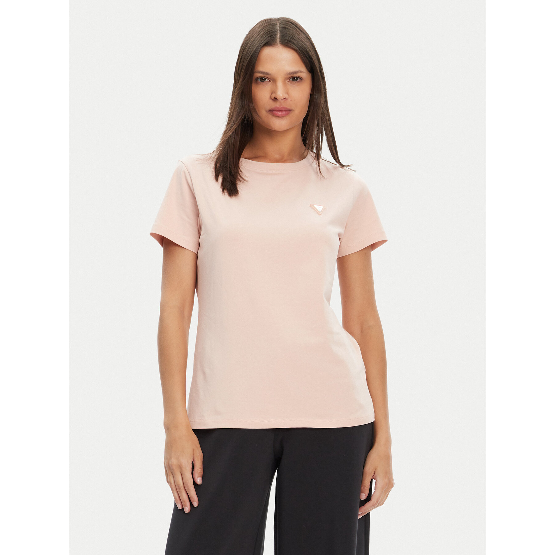 Guess Póló V4YI09 J1314 Rózsaszín Regular Fit