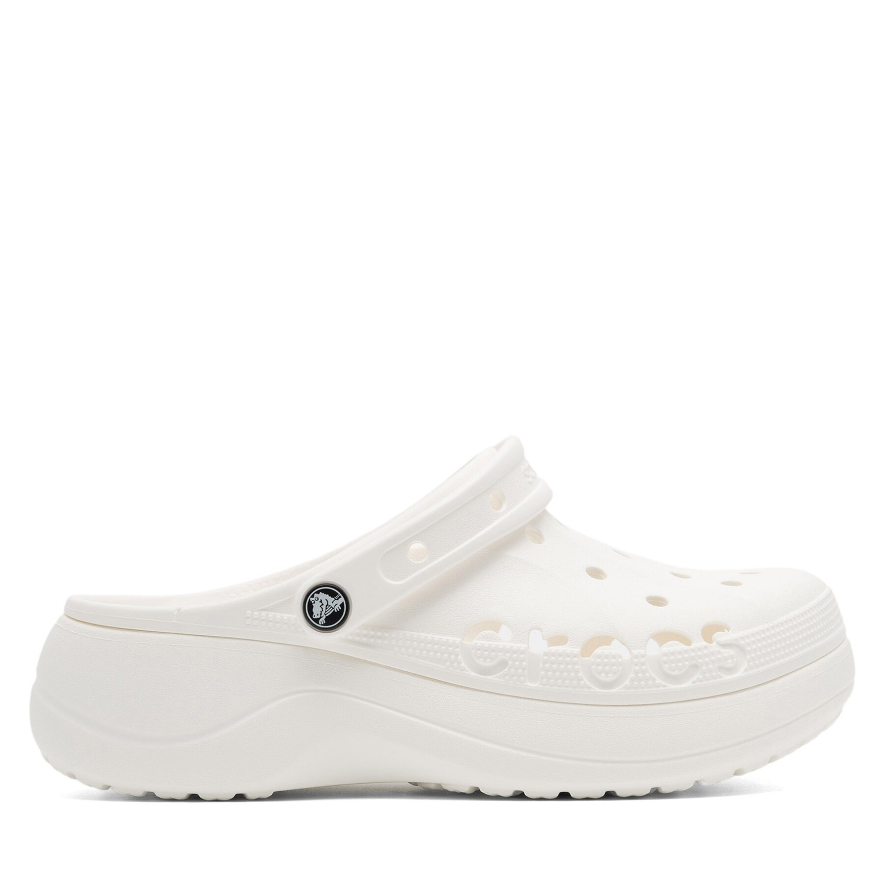 Dámske Šľapky Crocs, Rozmer: 38_39, Biela, BAYA PLATFORM CLOG 208186-100