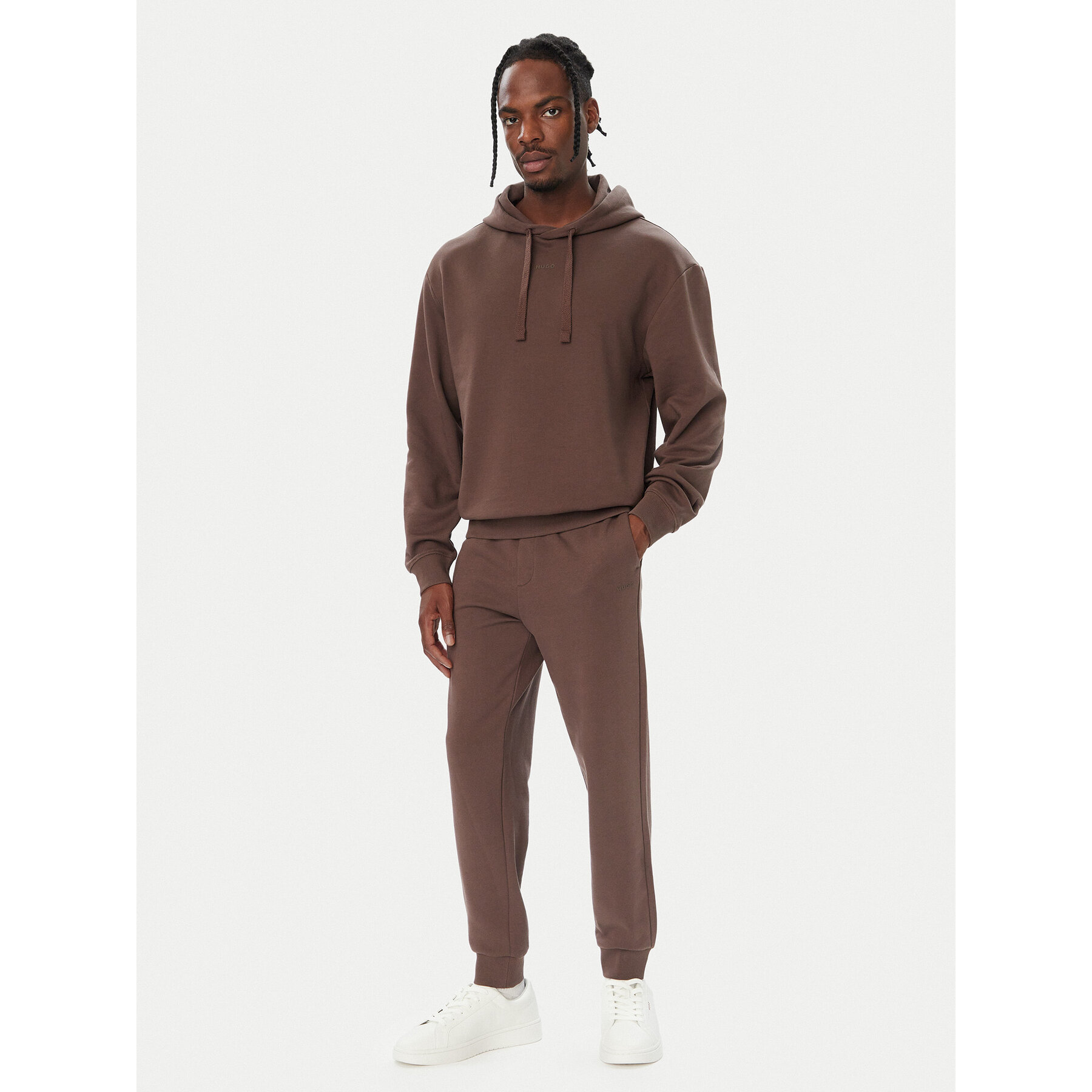 HUGO Jogginganzug DapoDayote 50492581 Dunkelbraun Relaxed Fit