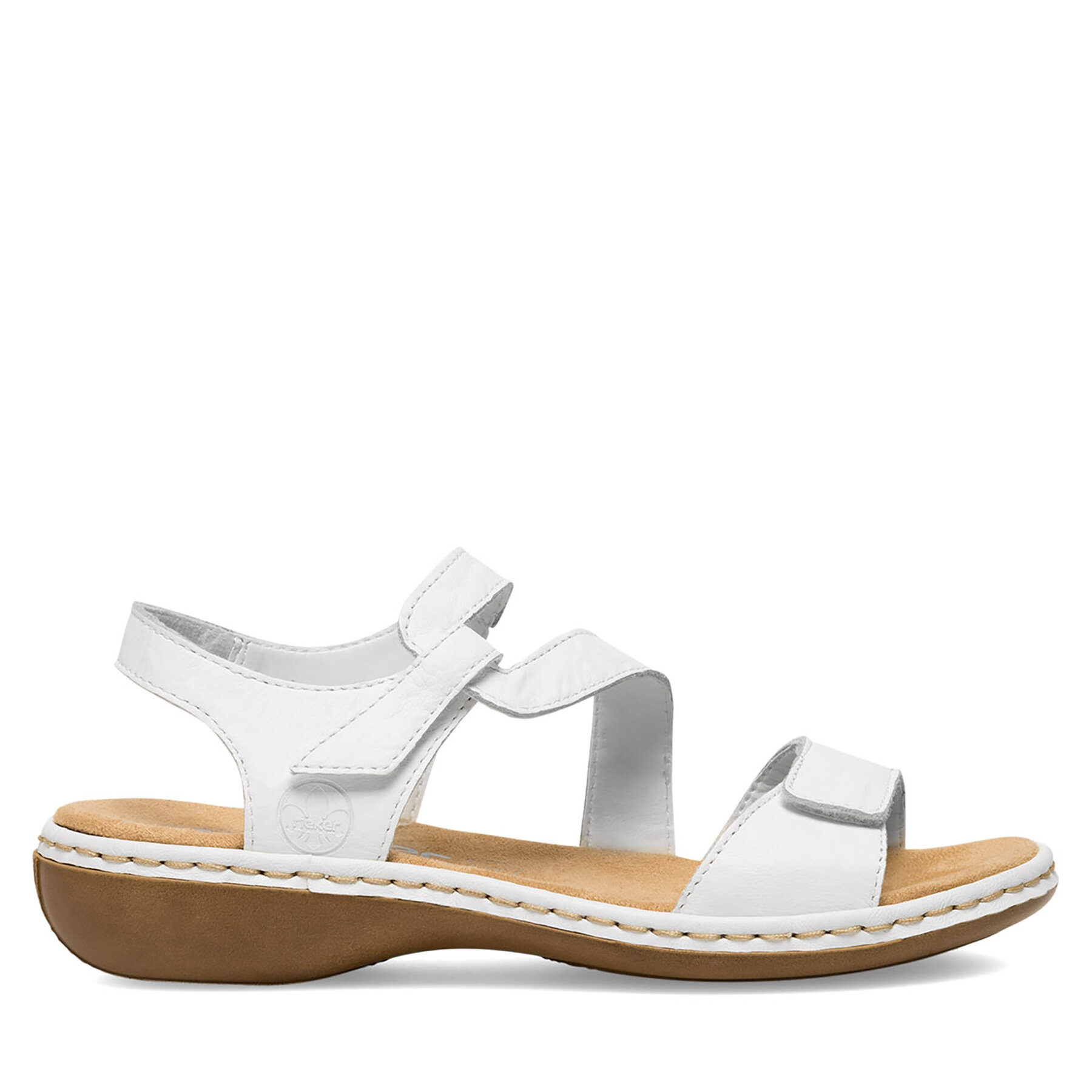 Sandále Rieker 659C7-80 Biela
