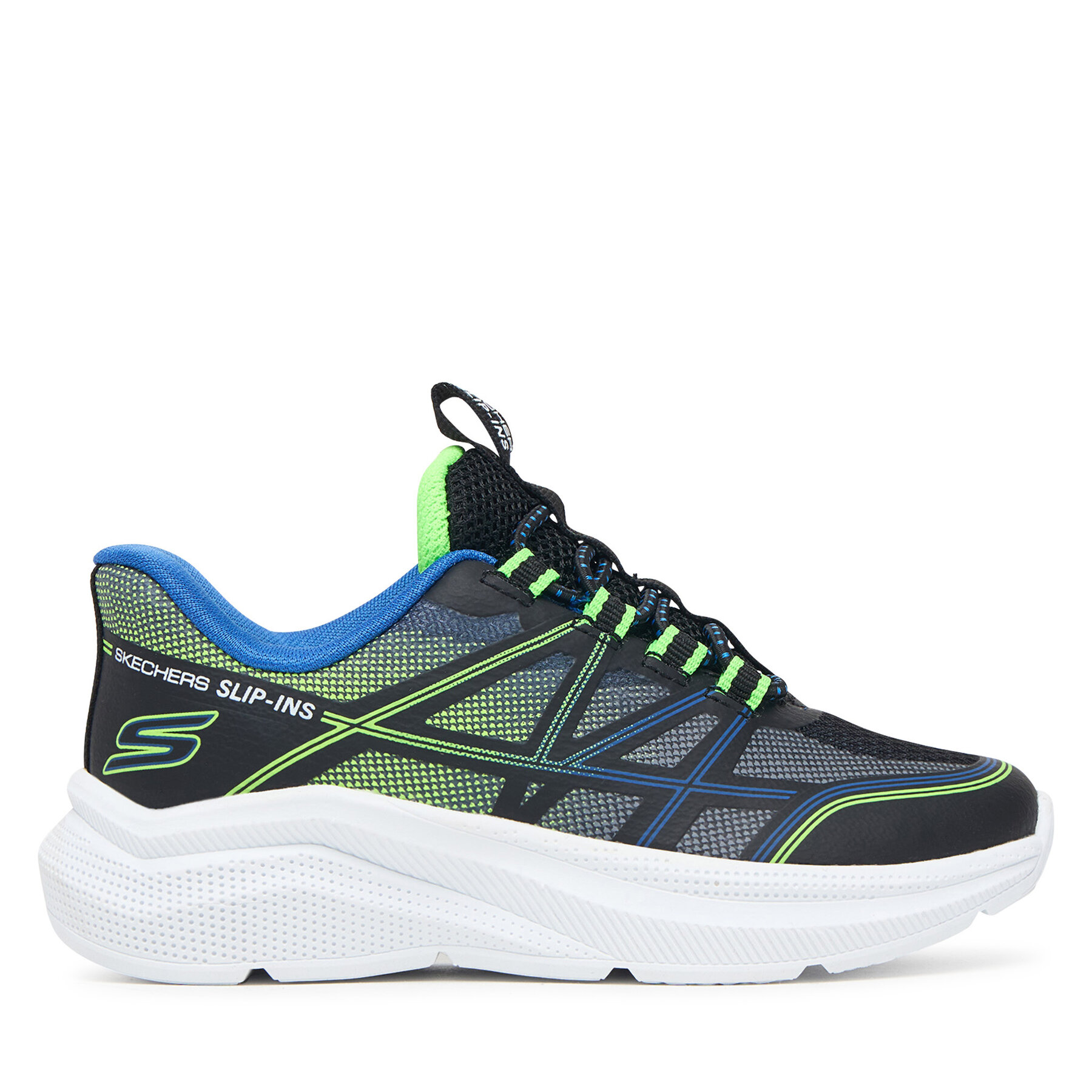 Tenisice Skechers Microspec Velocity - Grid-Shift 404220N Crna