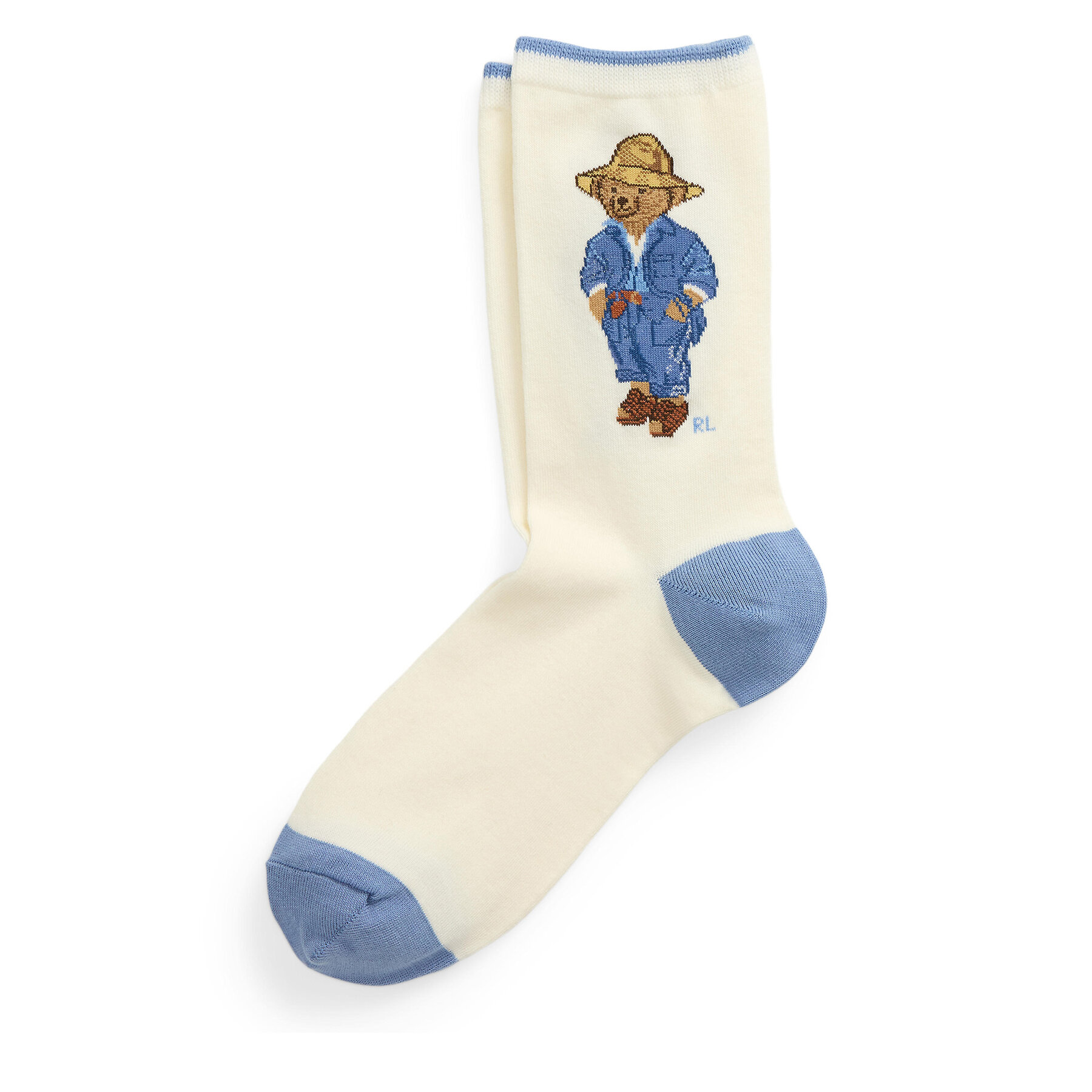 Vysoké dámske ponožky Polo Ralph Lauren 455968666001 Béžová