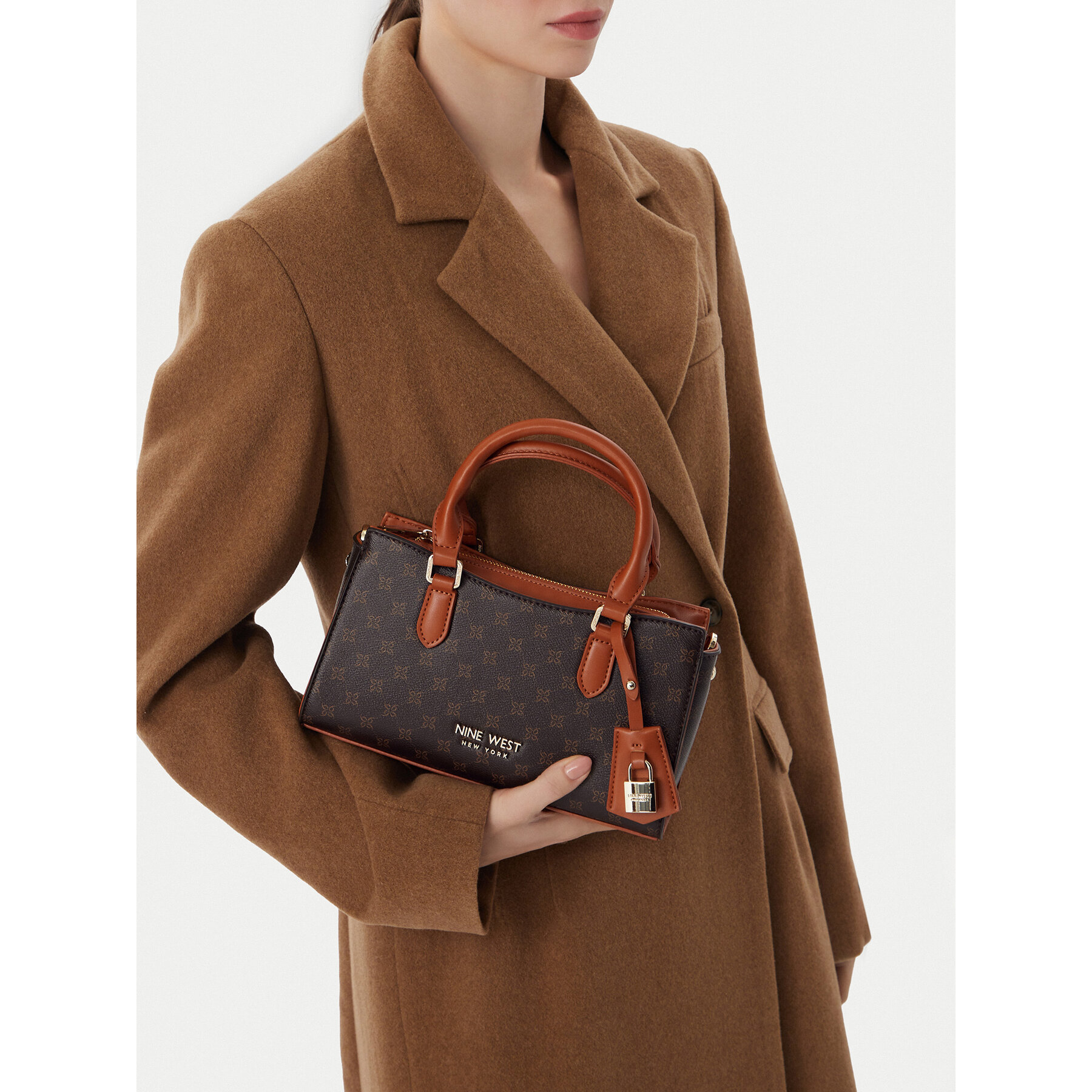 Ročna torba Nine West EO-GOLDEN POISE-KY397 Rjava