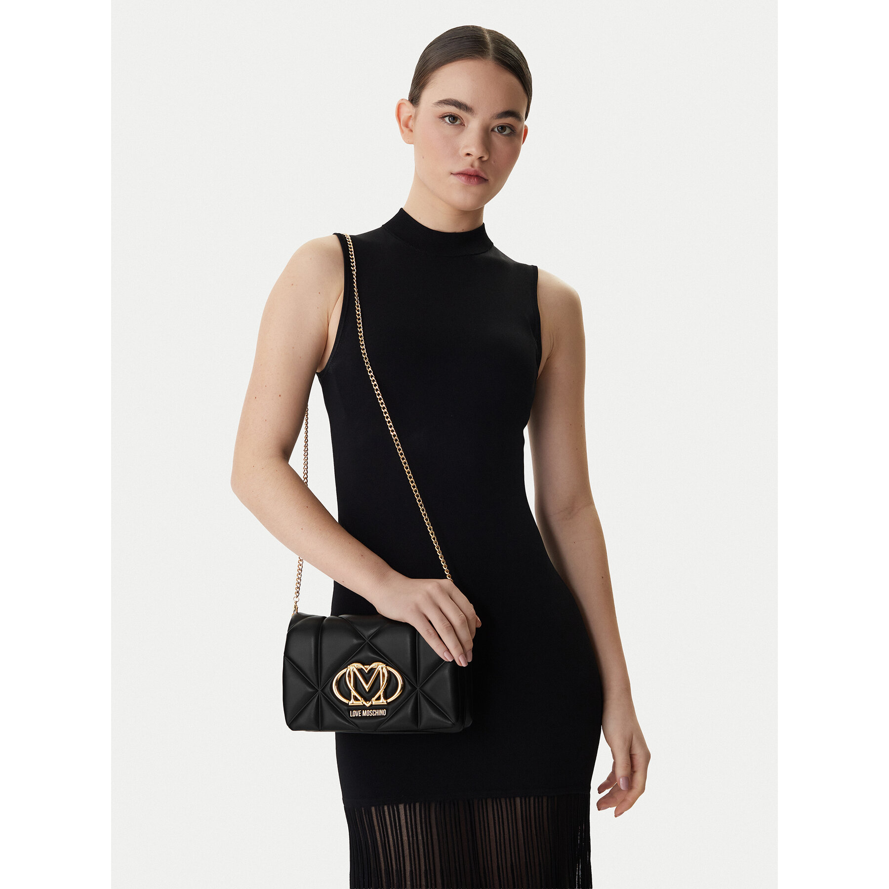 Geantă LOVE MOSCHINO JC4043PP1OLC0000 Negru