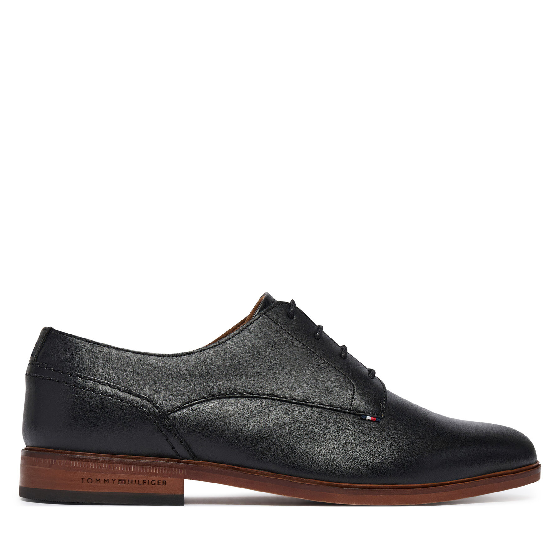 Обувки Tommy Hilfiger Hilfiger Leather Dress Shoe FM0FM05777 Черен