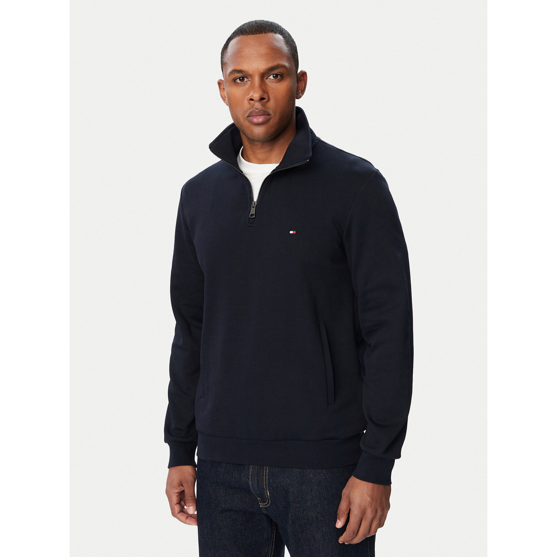 Tommy Hilfiger Sweatshirt Essential MW0MW36510 Dunkelblau Regular Fit