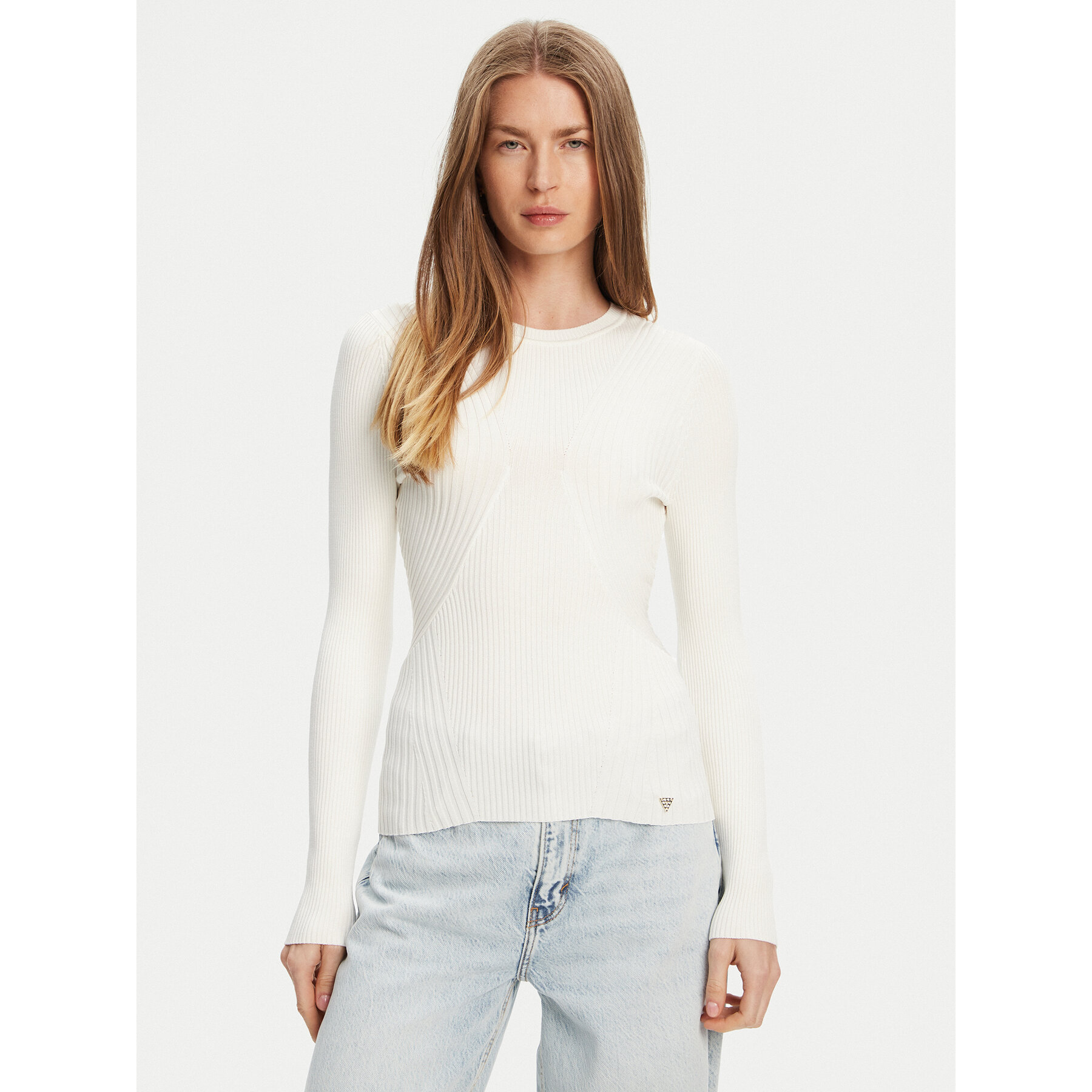 Guess Pullover W5YR08 Z0040 Weiß Regular Fit