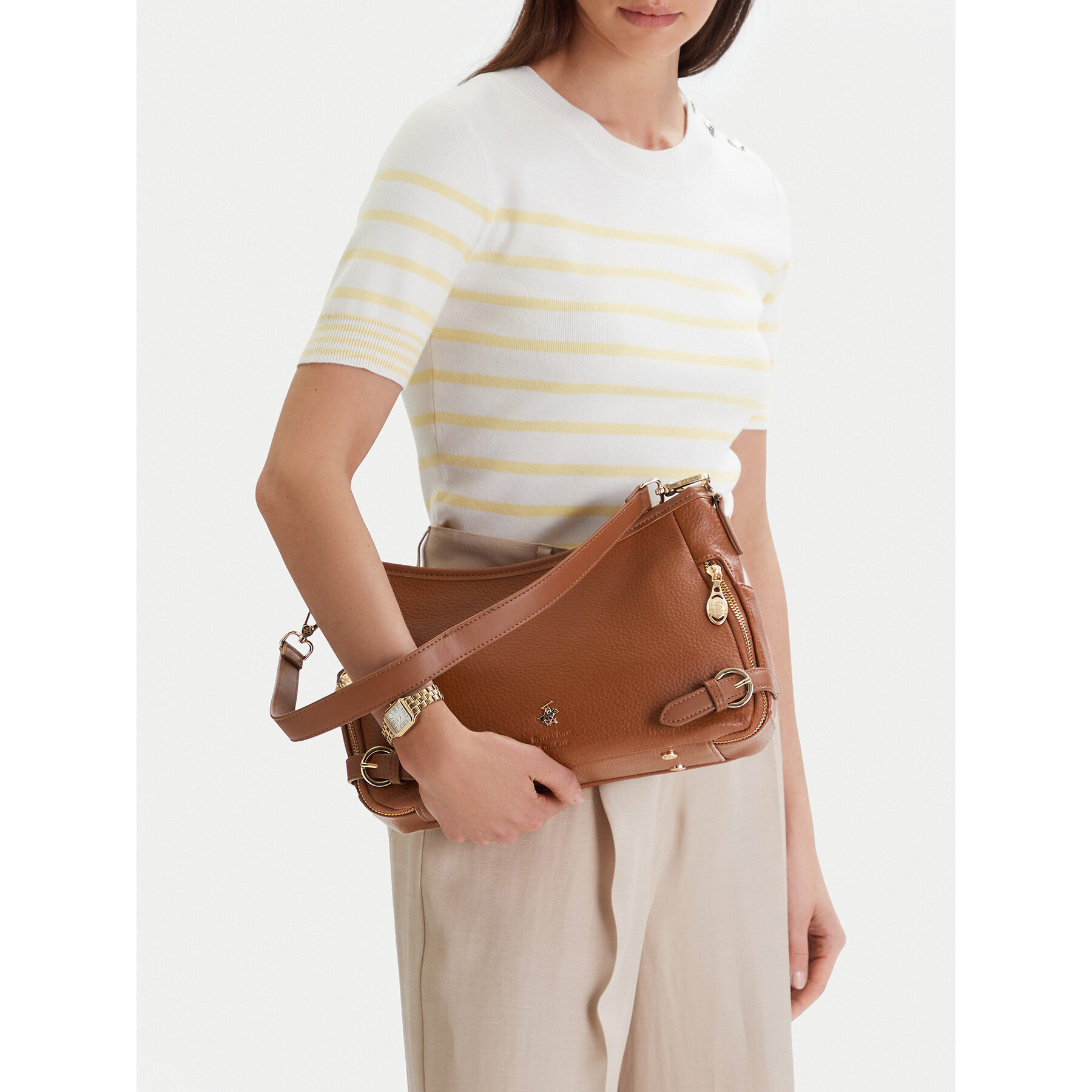 Дамска чанта Beverly Hills Polo Club CEO-BHPC-C-011-09 Кафяв