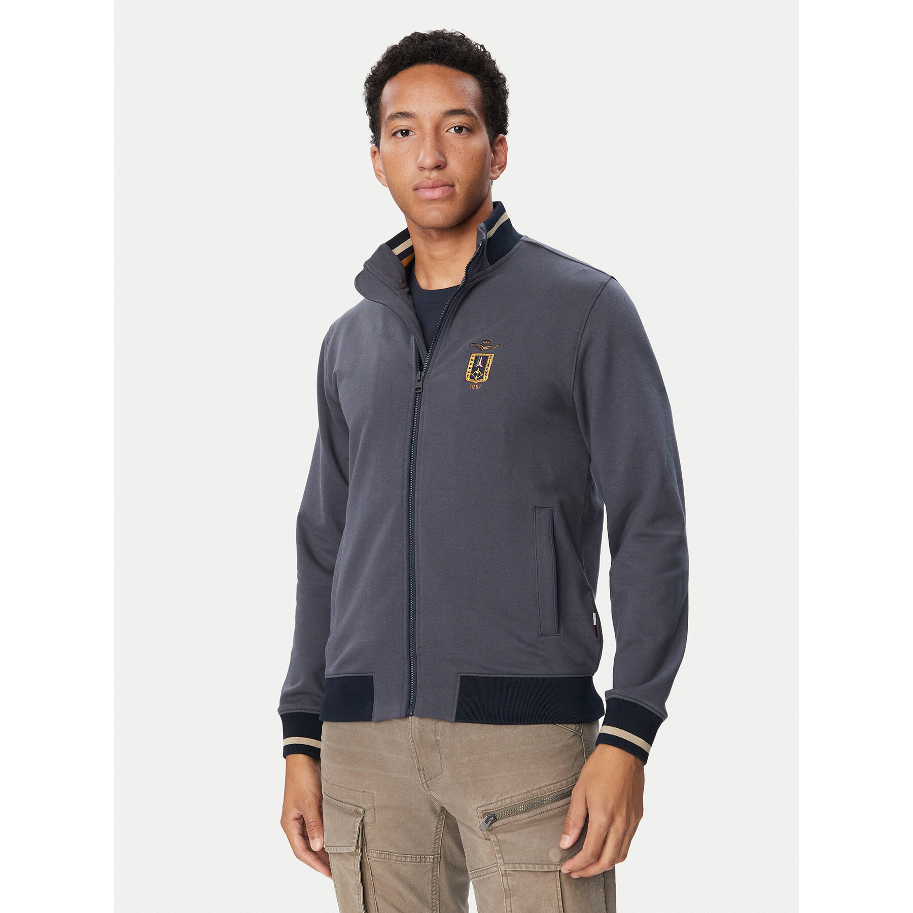 Aeronautica Militare Sweatshirt 262FE2089UF00662 Blau Regular Fit